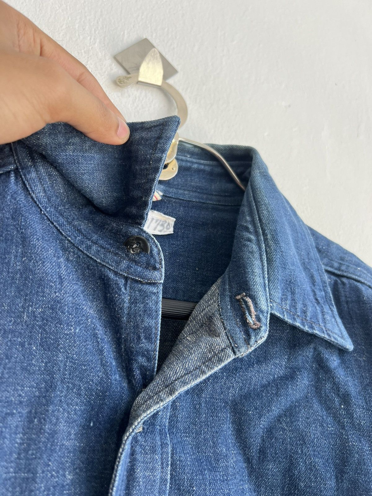 Vintage Vintage 1950s Indigo Dyed Double Flap Pocket Selvaged Jacket Size US L / EU 52-54 / 3 - 10 Thumbnail