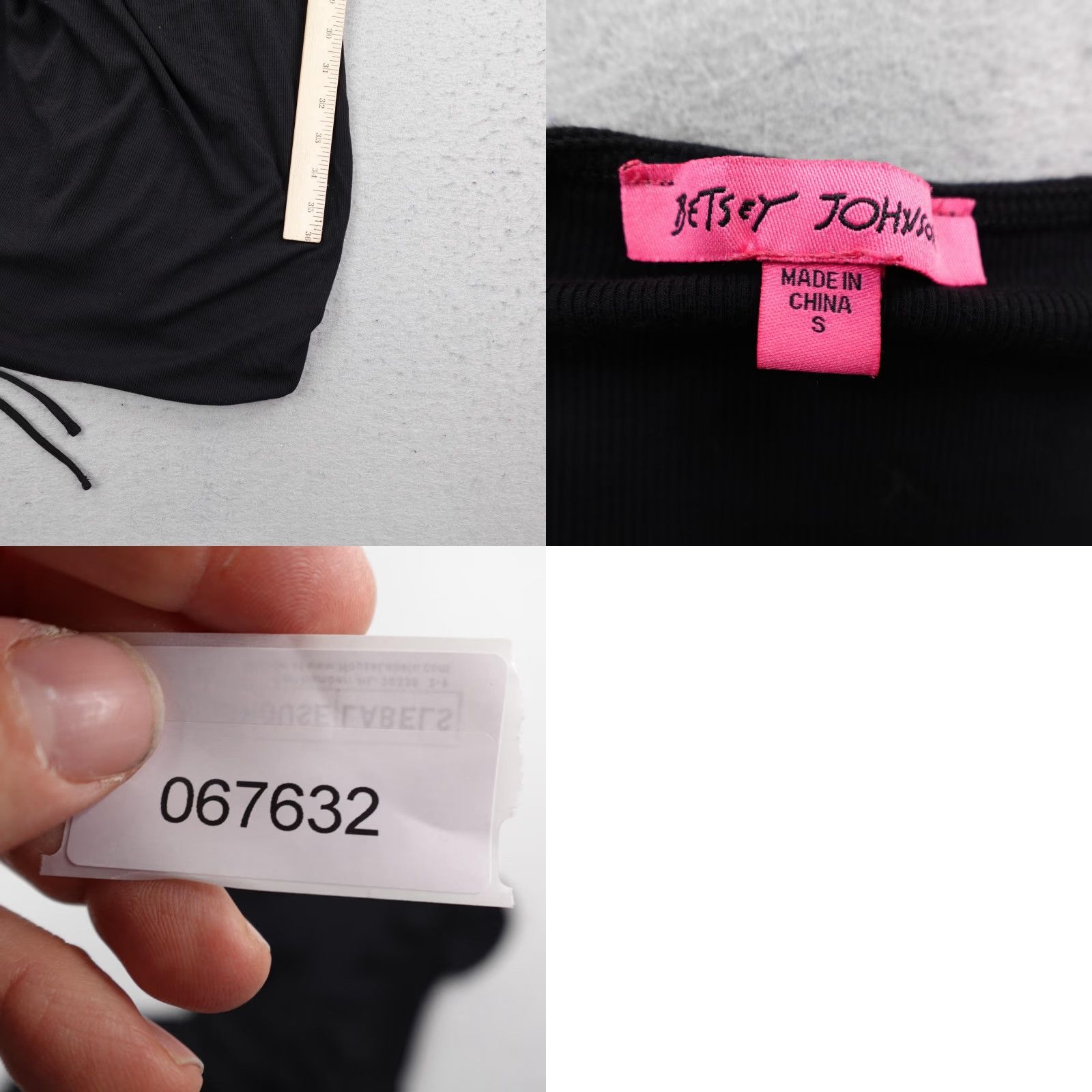 Betsey Johnson Betsey Johnson Dress Womens Small Black Bodycon Midi Wrap Ruched Flex Strech Size S / US 4 / IT 40 - 8 Thumbnail