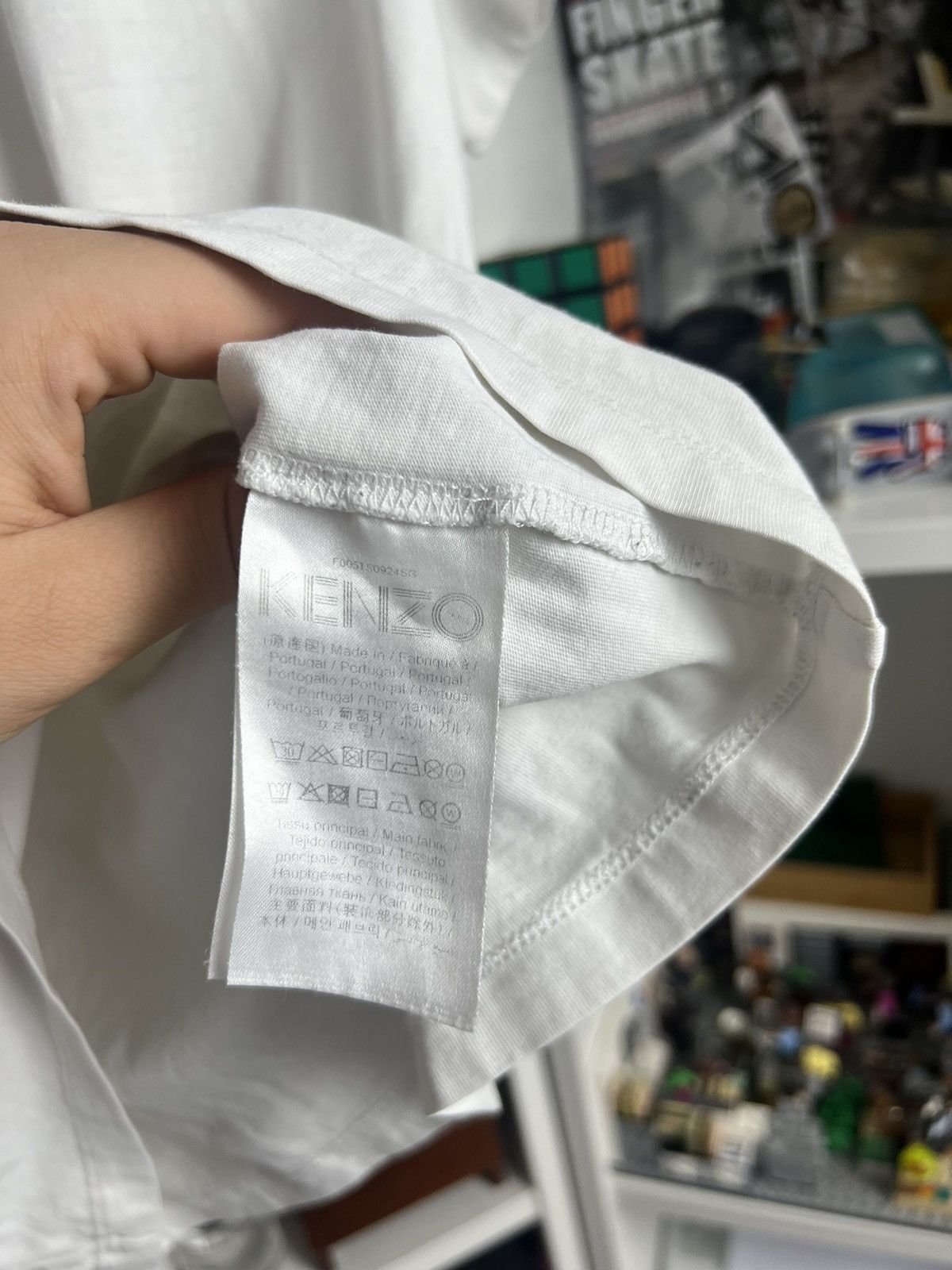Designer × Kenzo Kenzo big logo white t-shirt M designer casual luxury drill Size US M / EU 48-50 / 2 - 7 Thumbnail
