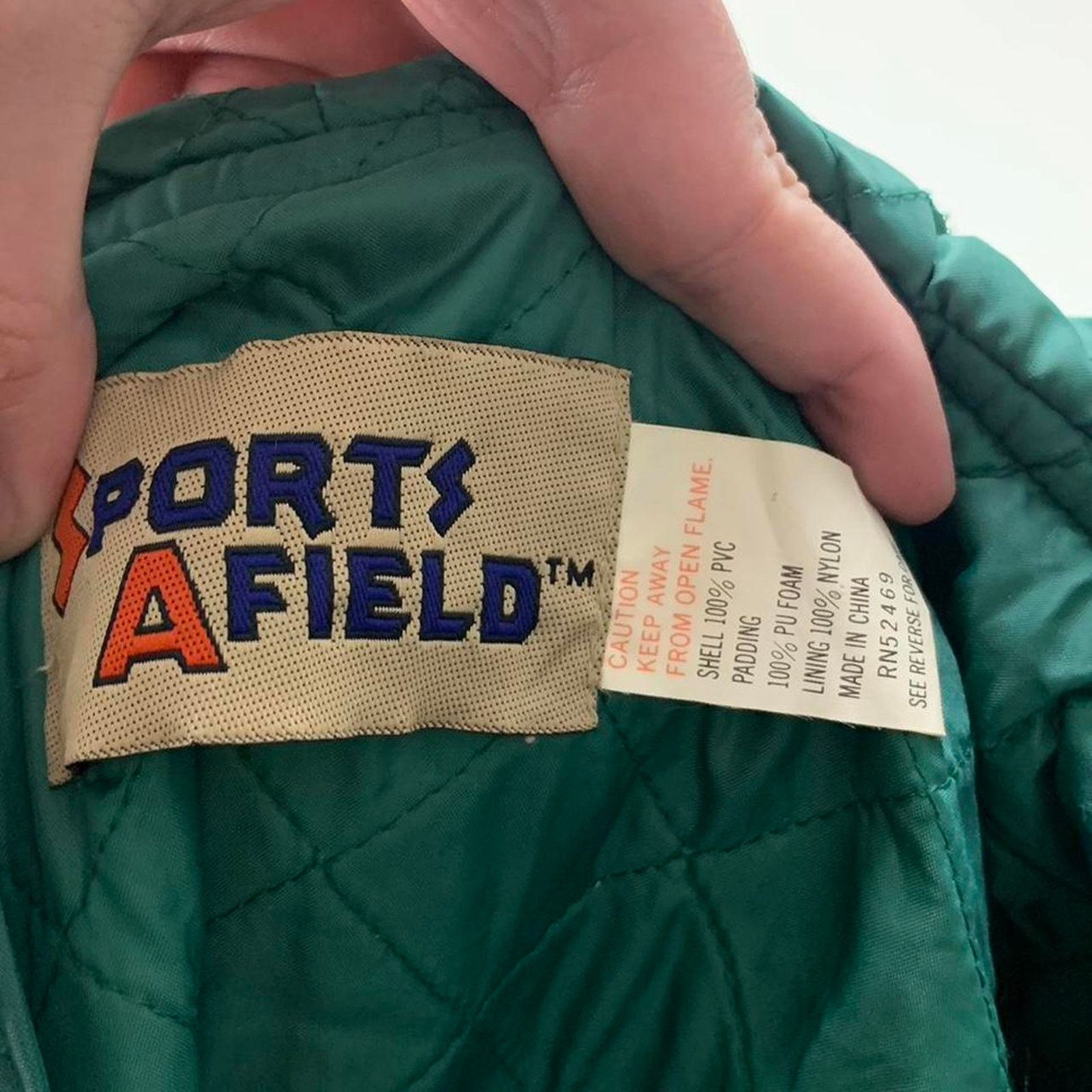 Japanese Brand × Vintage Vintage Quilted PVC Green Rain Jacket Size US L / EU 52-54 / 3 - 4 Thumbnail