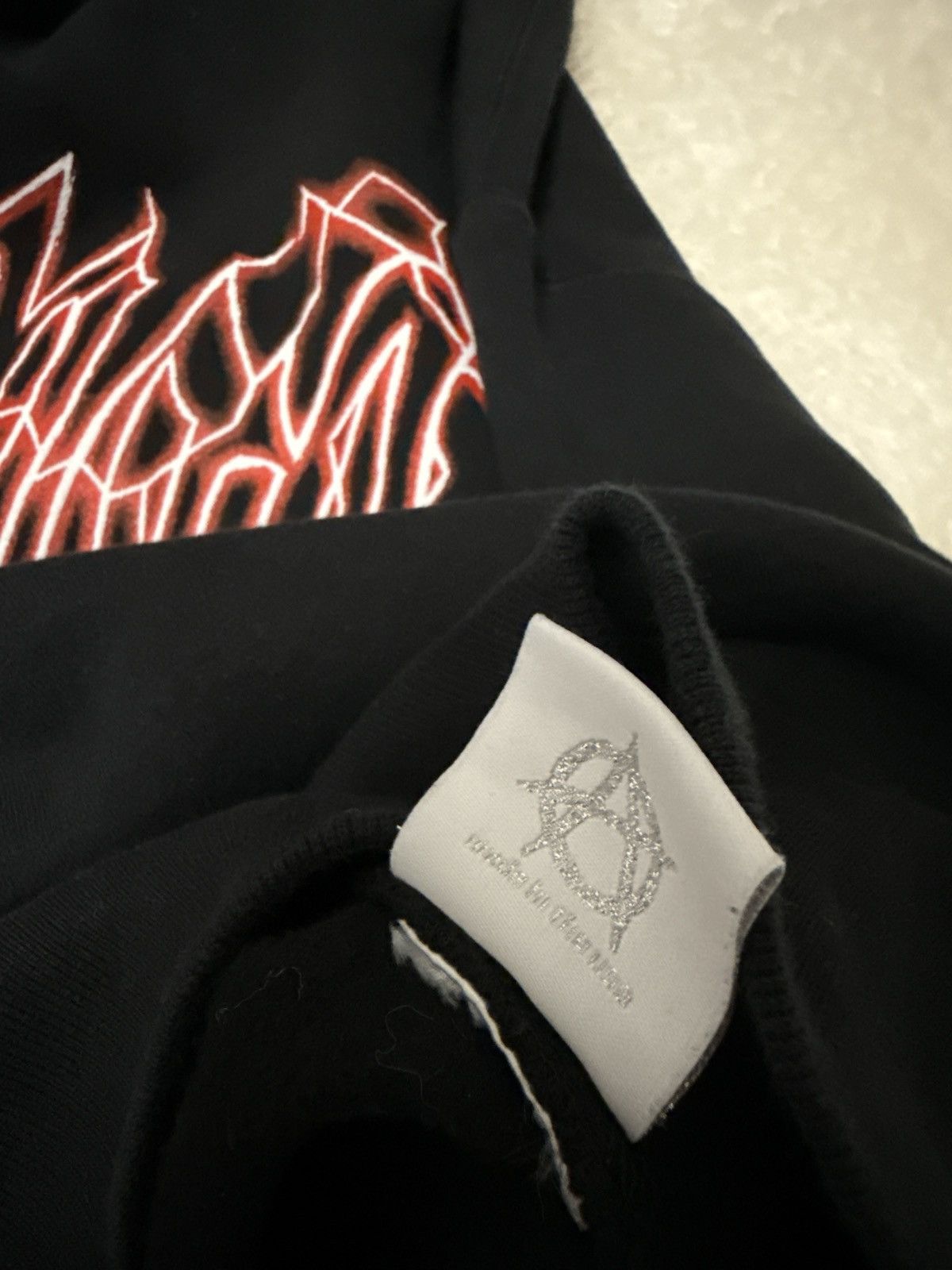 Revenge Revenge Red Lightning Logo Hoodie Size US M / EU 48-50 / 2 - 7 Thumbnail