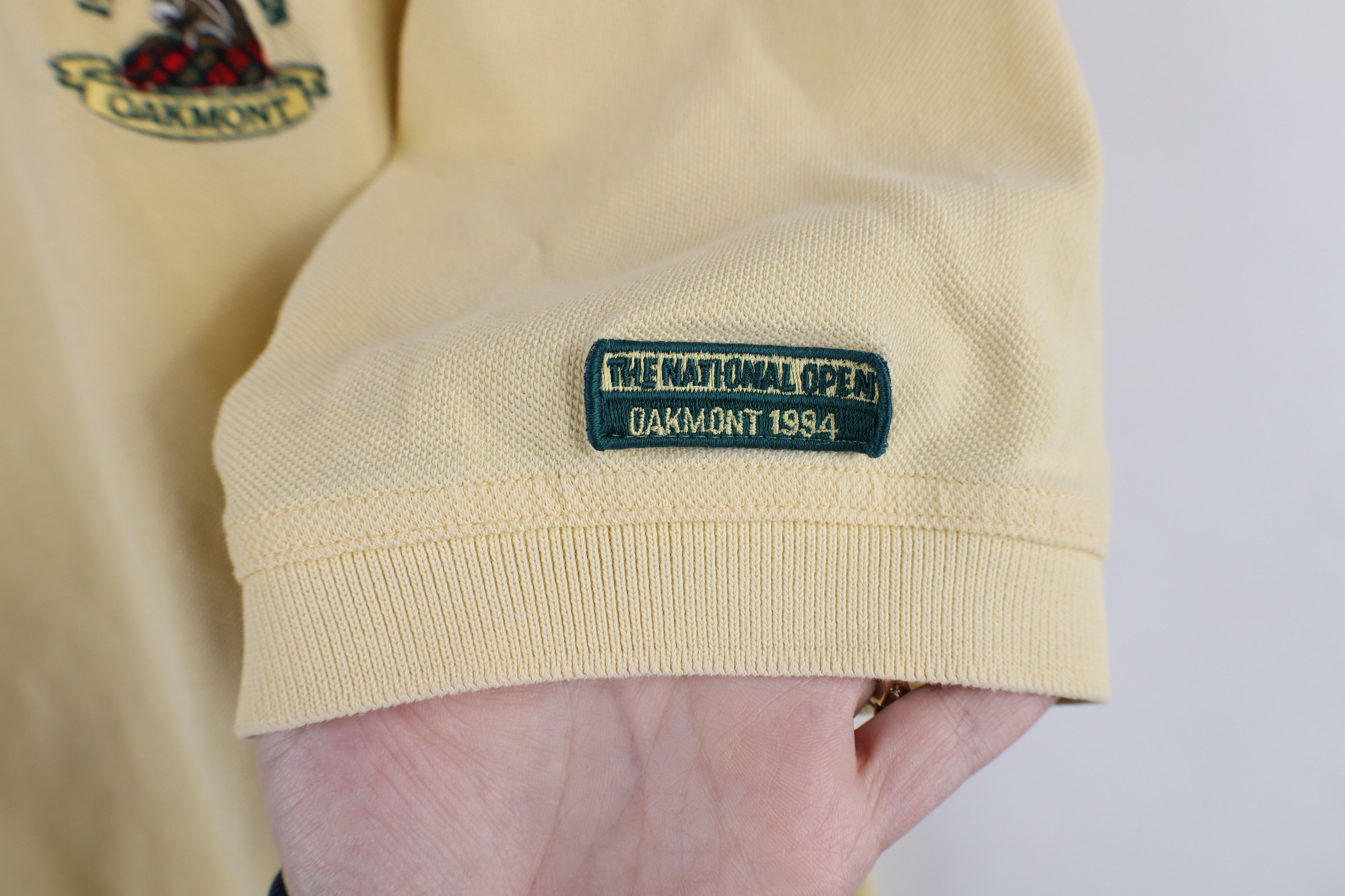 Vintage Vintage 90s 1994 US Open Oakmont Golfing Polo Shirt Yellow Size US L / EU 52-54 / 3 - 4 Thumbnail