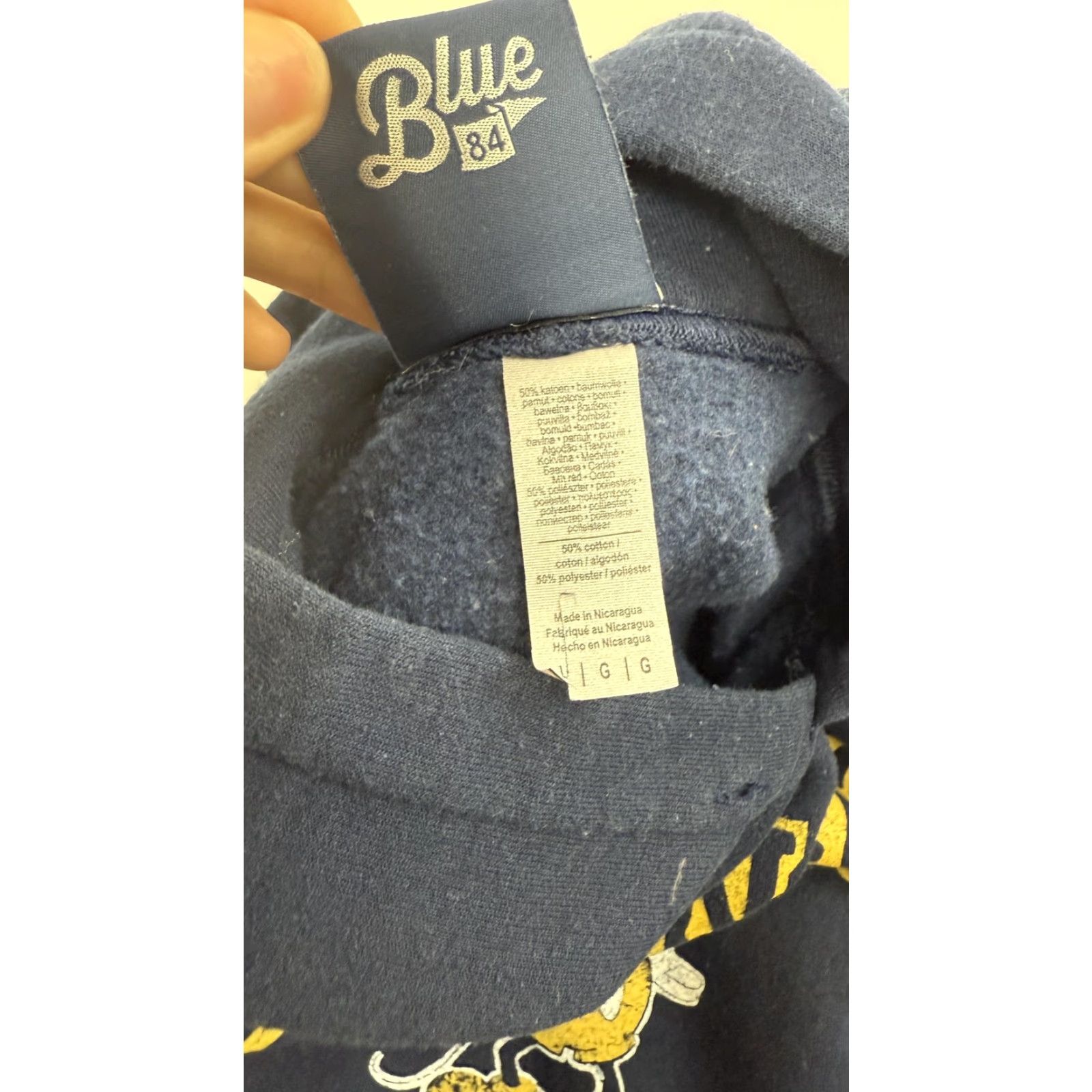 Disney Disney Hoodies Oregon Tech Mickey Mouse College Pullover Sweatshirt Mens Large Navy Blue Shirt Size US L / EU 52-54 / 3 - 6 Thumbnail