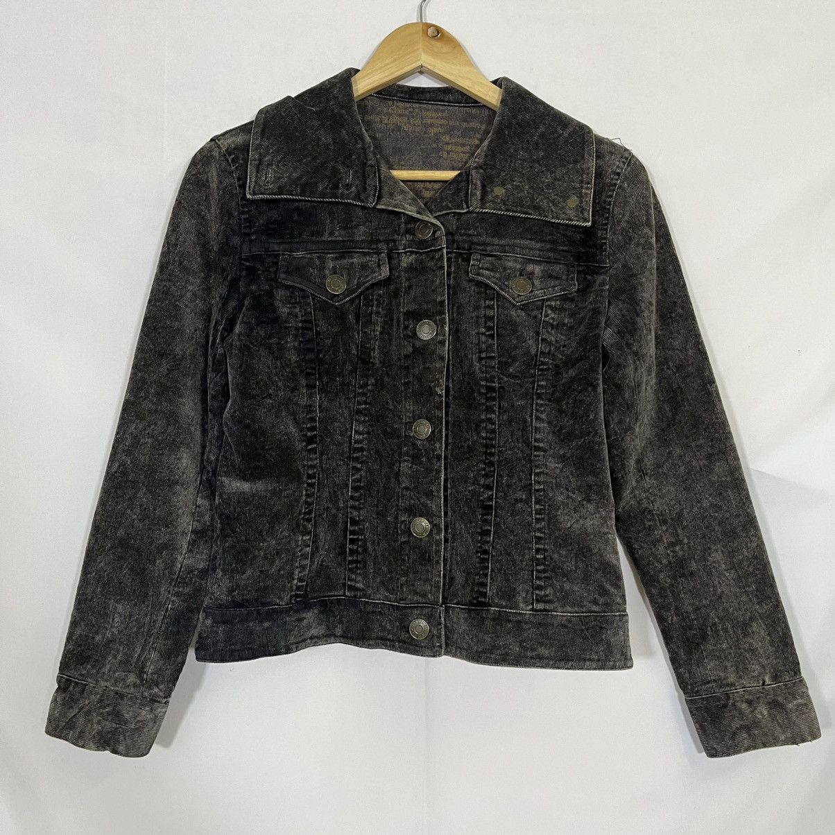 Seditionaries LEEJOANNA CORDUROY MUSHROOM NECK DENIM JACKET Size S / US 4 / IT 40 - 1 Thumbnail