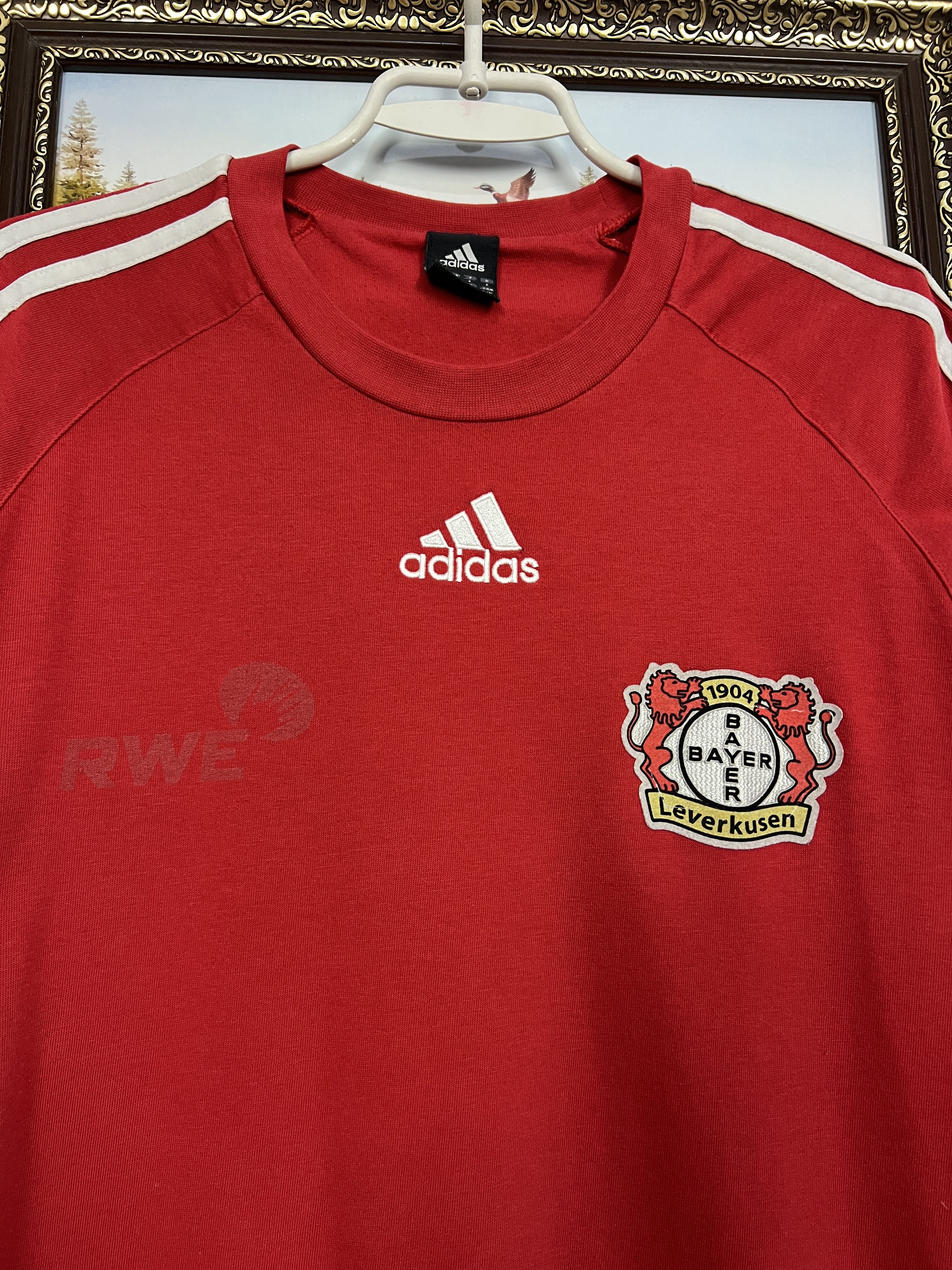 Adidas Bayer Leverkusen Football Train Shirt Soccer Jersey Trikot Size US M / EU 48-50 / 2 - 3 Thumbnail