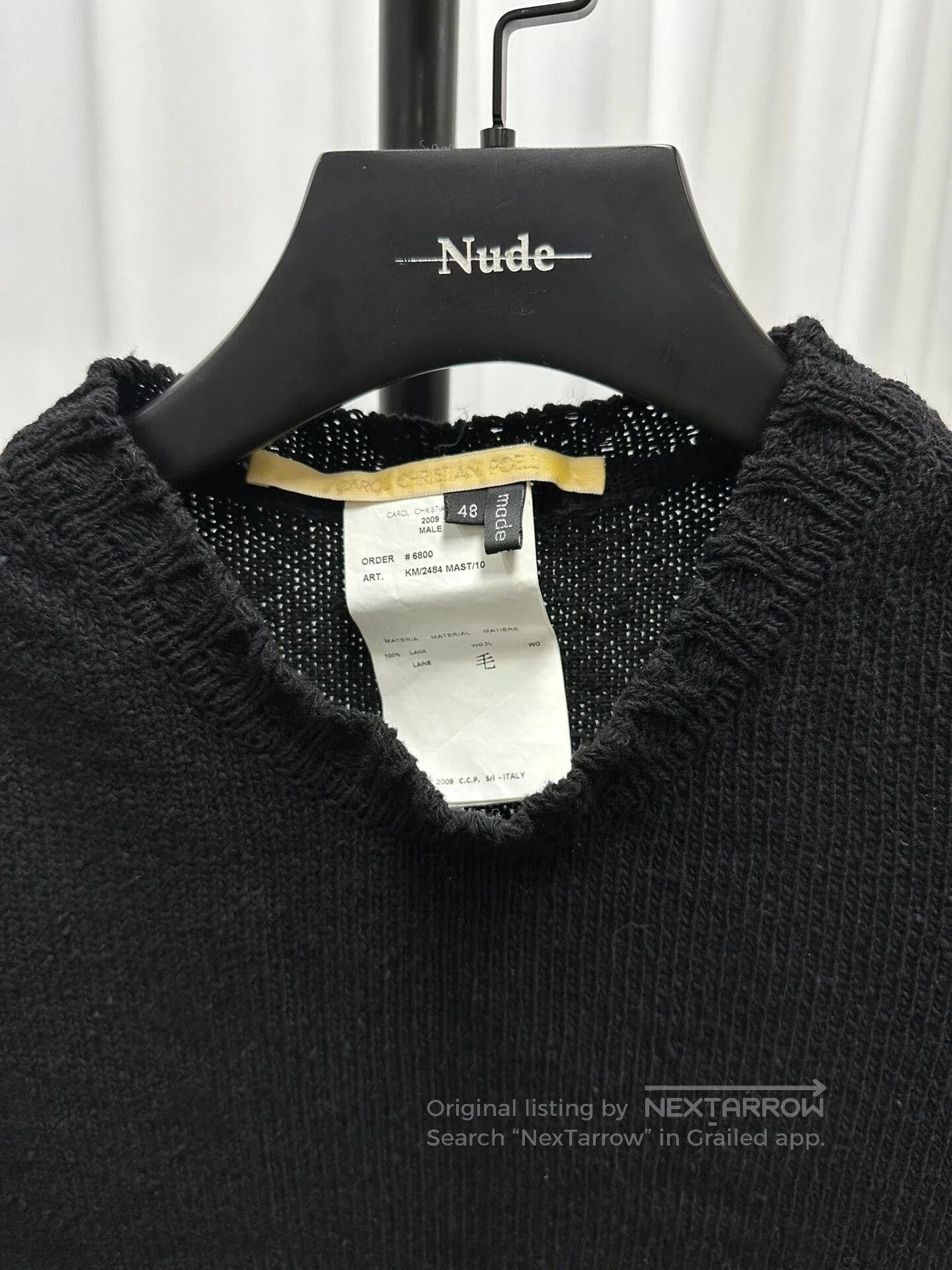 Carol Christian Poell Carol Christian Poell Wool Knit Sweater. Size US M / EU 48-50 / 2 - 4 Thumbnail