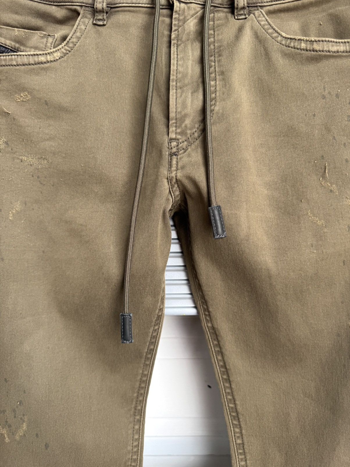 Diesel Diesel Jogg Jeans Thommer CB-NE Olive Khaki Slim Fit Stretch Size US 32 / EU 48 - 10 Thumbnail