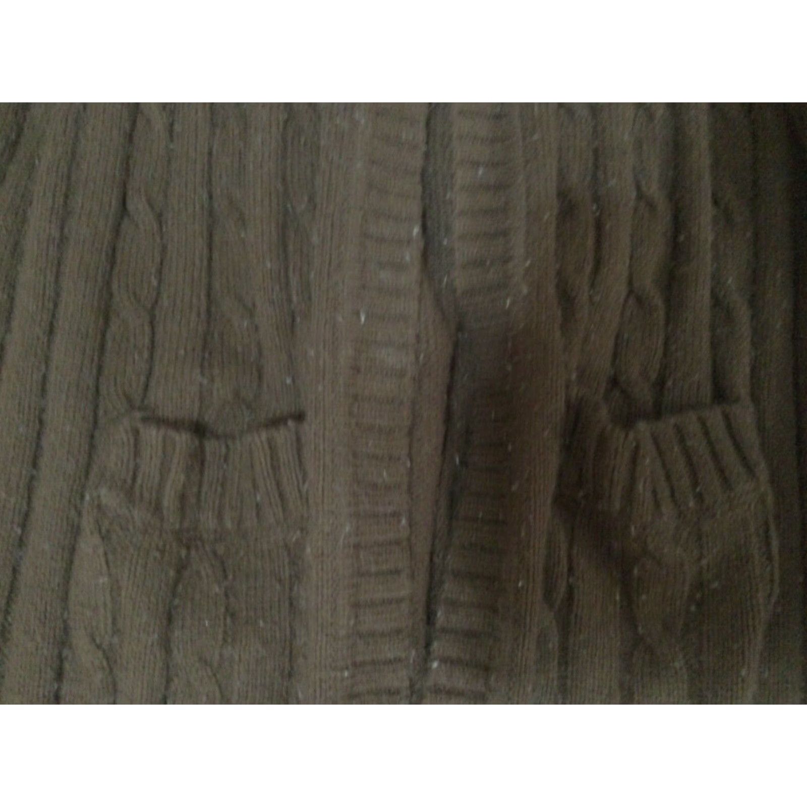 Vintage Kim Rogers Cardigan Sweater Women’s Large Brown Knit Single Button Pockets Size L / US 10 / IT 46 - 3 Thumbnail