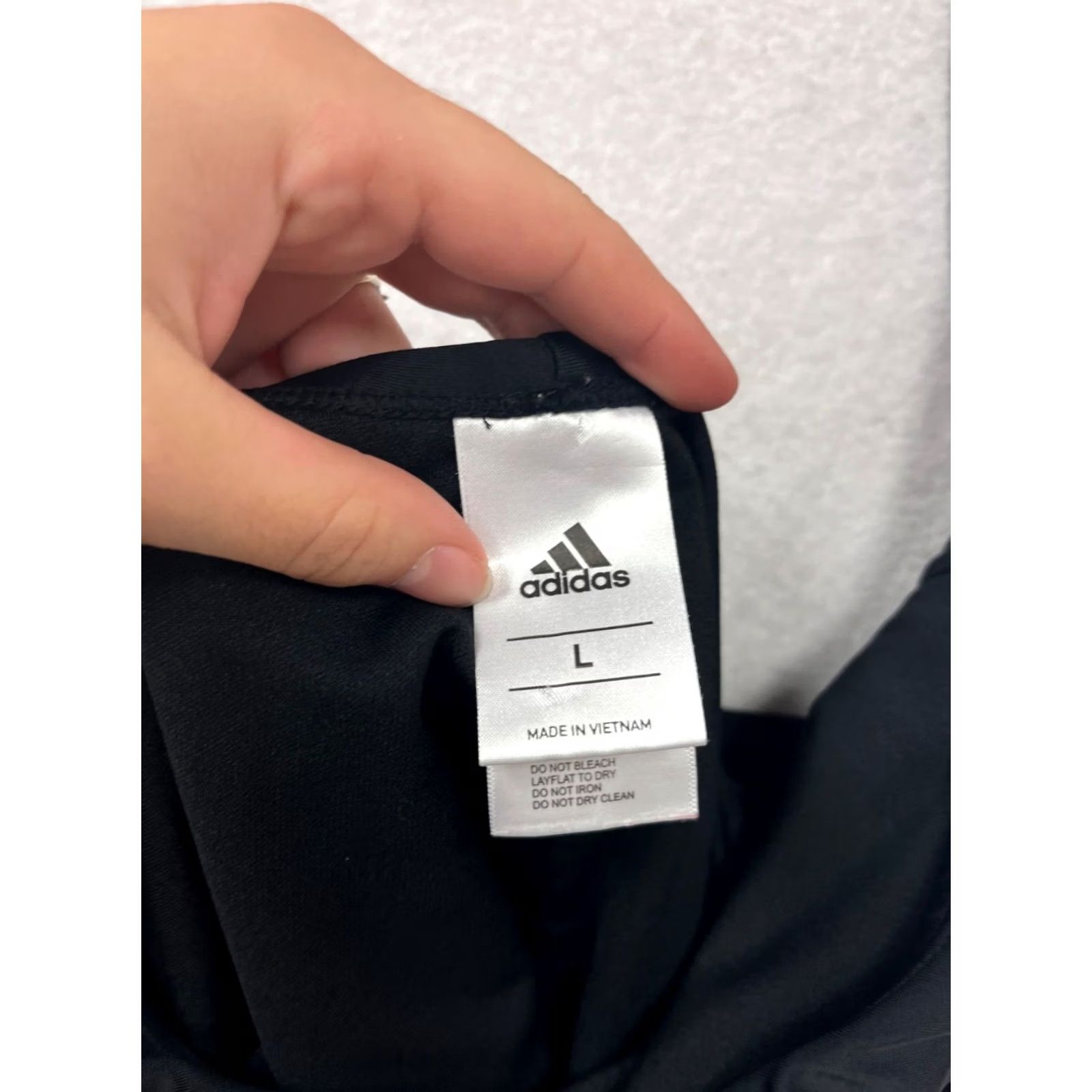 Adidas Adidas One Piece Swimsuit Black White Striped Logo Womens L Size ONE SIZE - 3 Thumbnail