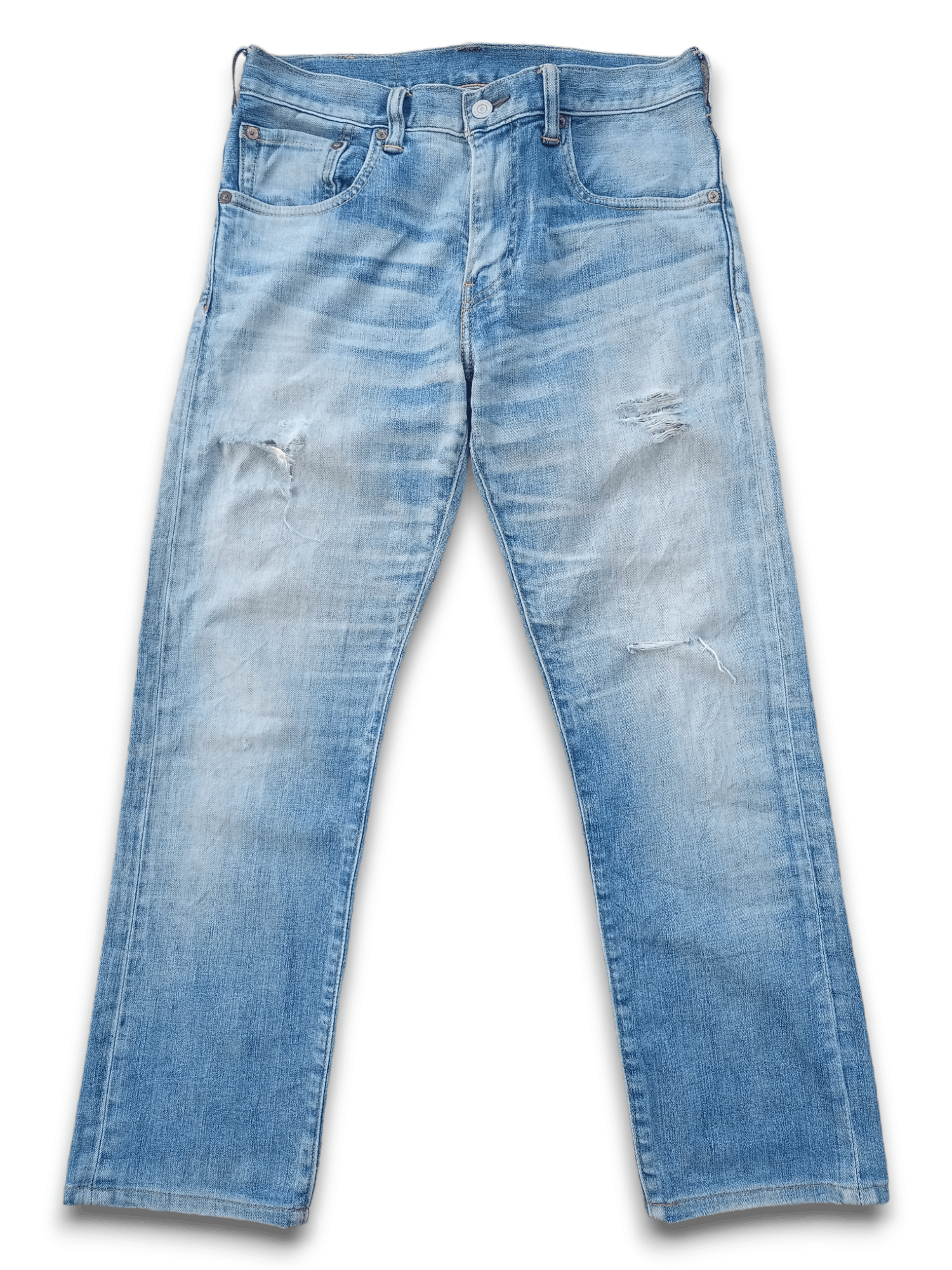 Vintage Levis 551 Blue Wash Distressed Style Jeans