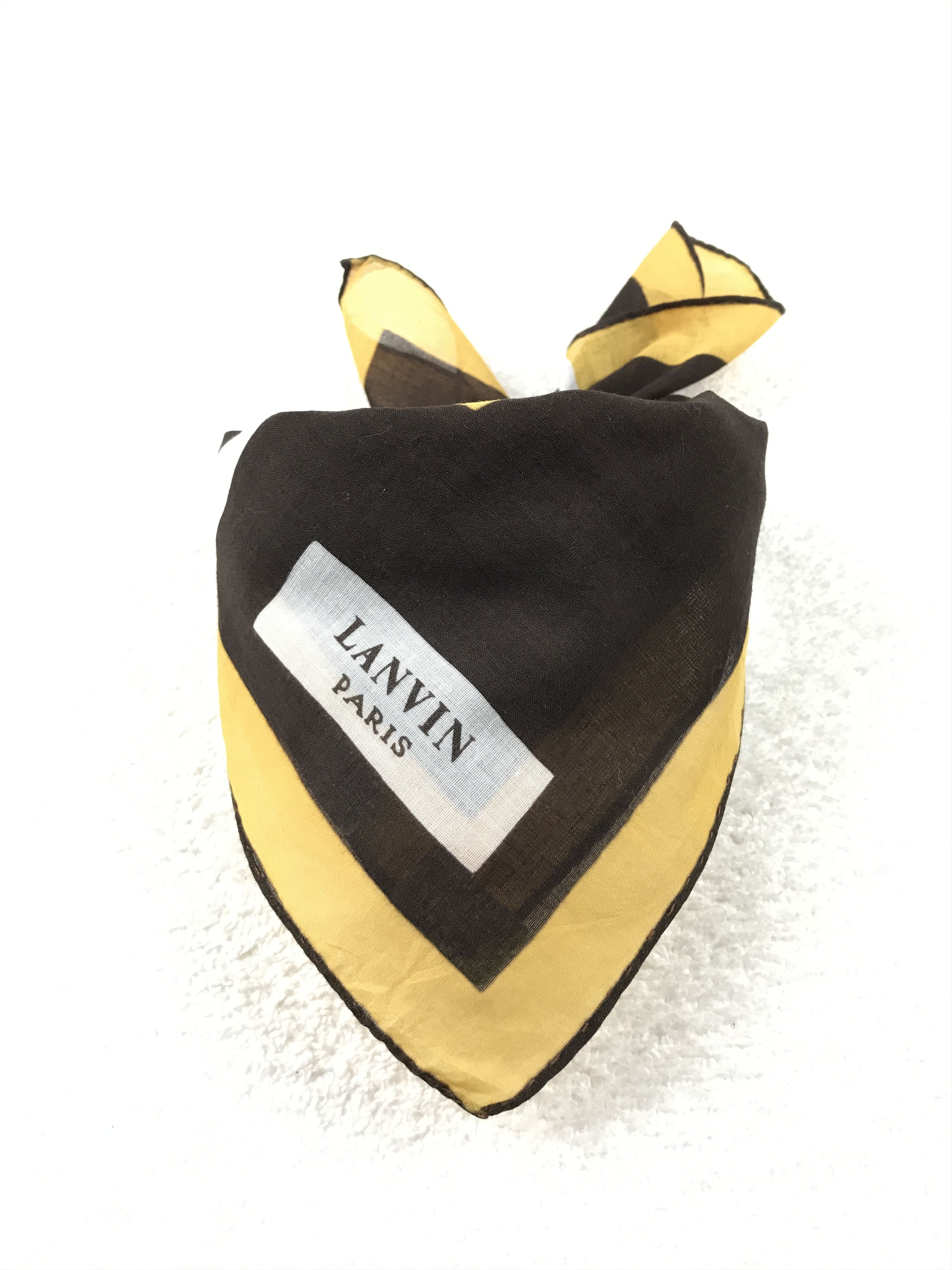 Designer × Lanvin × Vintage Vintage Lanvin Bandana Neckerchief Handkerchief Size ONE SIZE - 3 Thumbnail