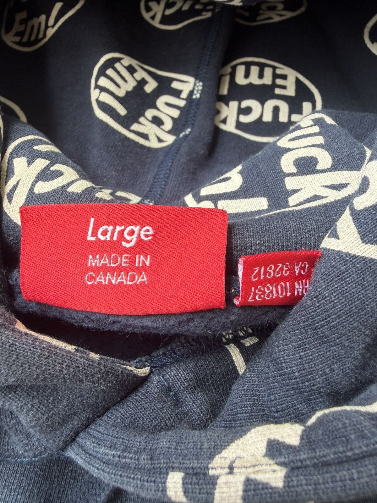 Supreme FW14 Supreme Fuck Em Hoodie Size US L / EU 52-54 / 3 - 7 Thumbnail