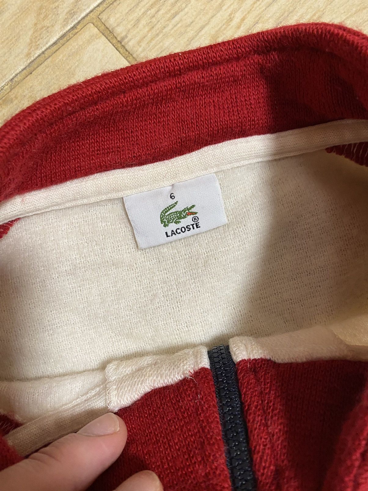 Japanese Brand × Lacoste Vintage Lacoste distressed sweater Size US XL / EU 56 / 4 - 5 Thumbnail