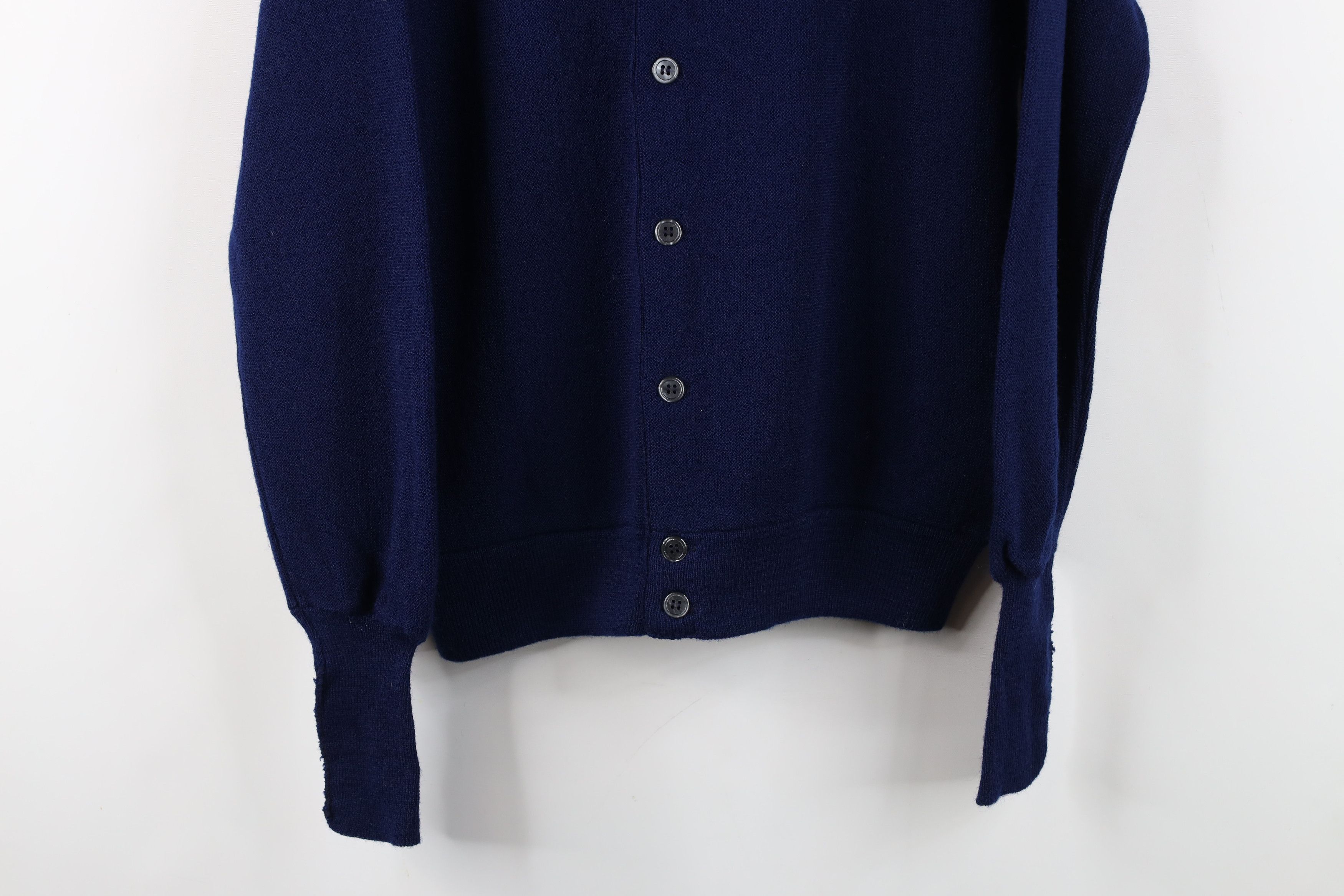 Vintage Deadstock Vintage 70s Streetwear Cardigan Sweater Blue USA Size US M / EU 48-50 / 2 - 3 Thumbnail