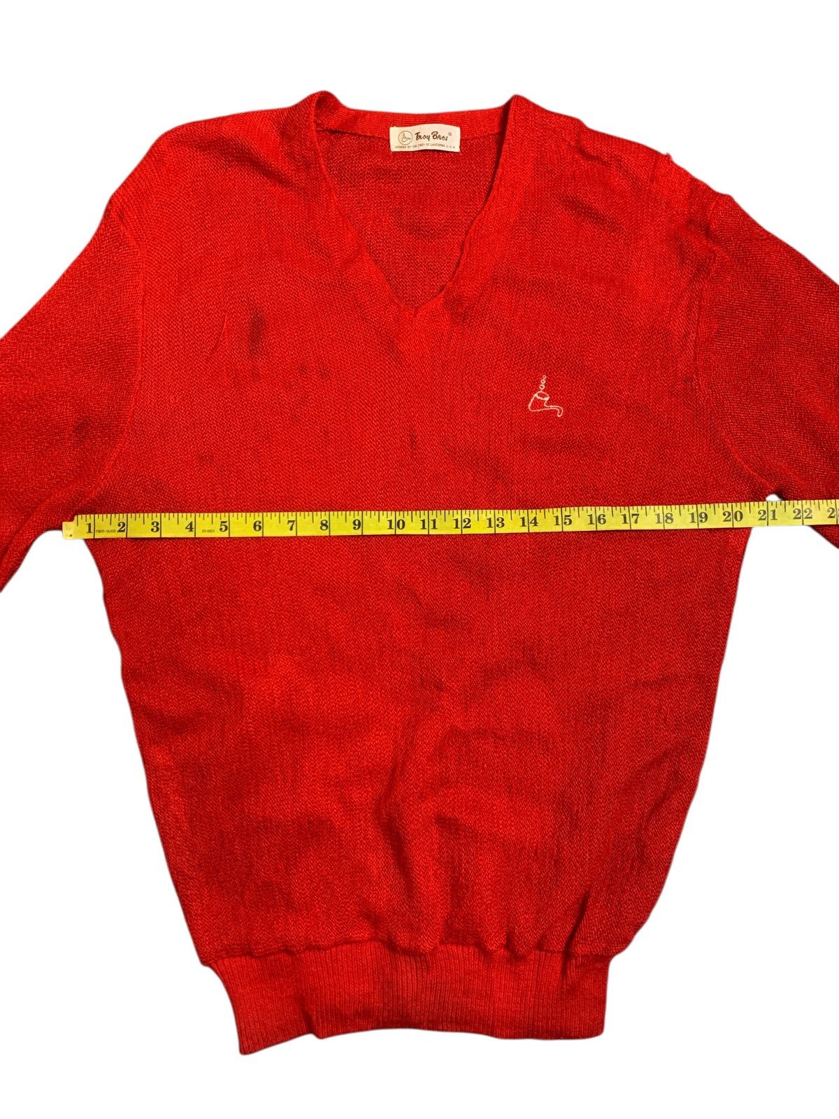 Japanese Brand Rare Design Vintage Troy Bros V-Neck Knitwear Sweater Size M / US 6-8 / IT 42-44 - 7 Thumbnail