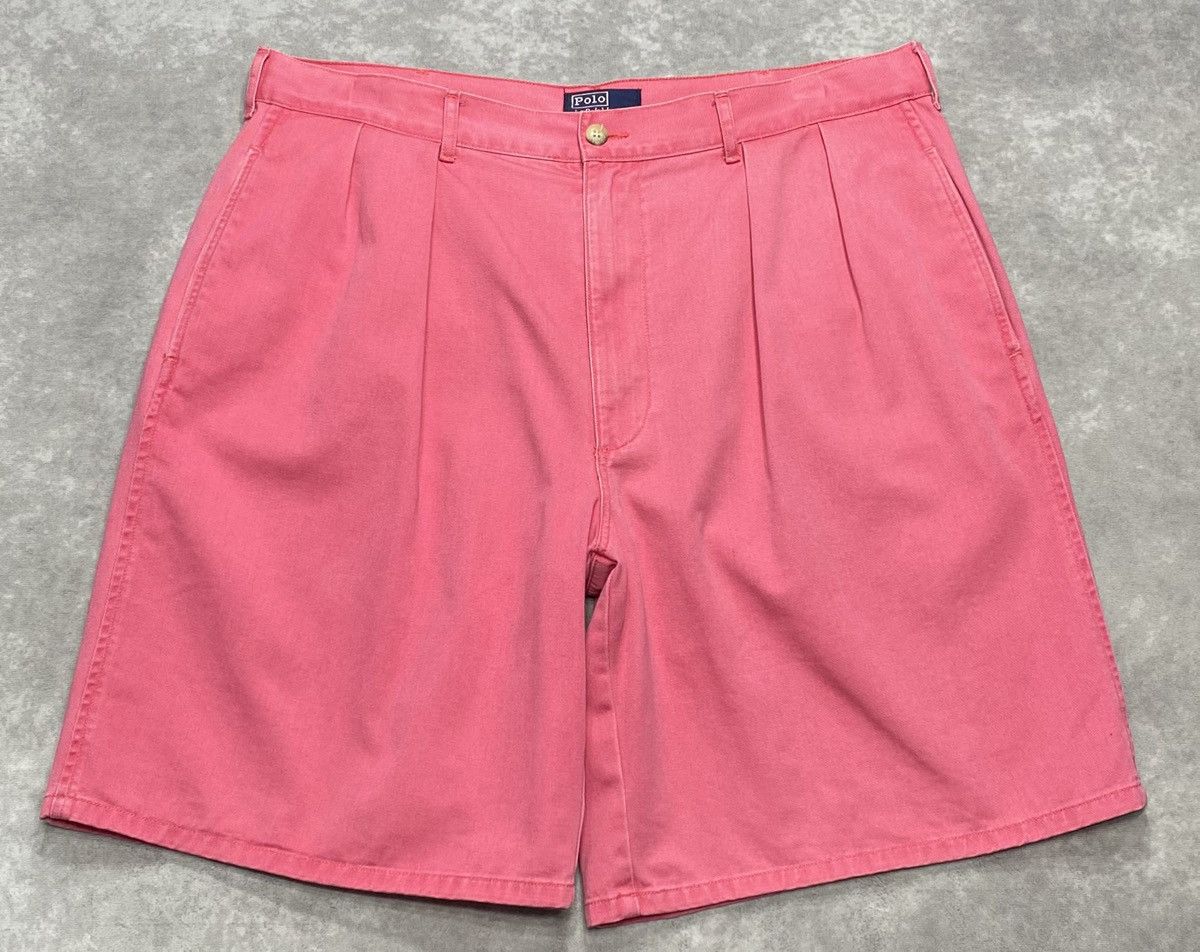 90’s Vintage Polo Ralph Lauren Pink Chino Shorts