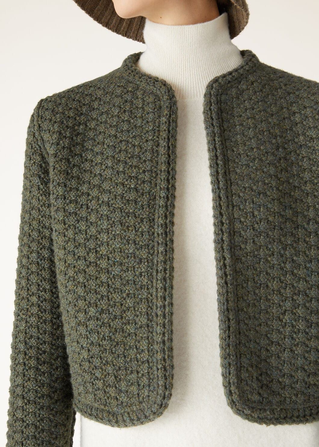 Loro Piana o1w1db10825 FAO3407 Sayama Jacket in Green Size L / US 10 / IT 46 - 3 Thumbnail