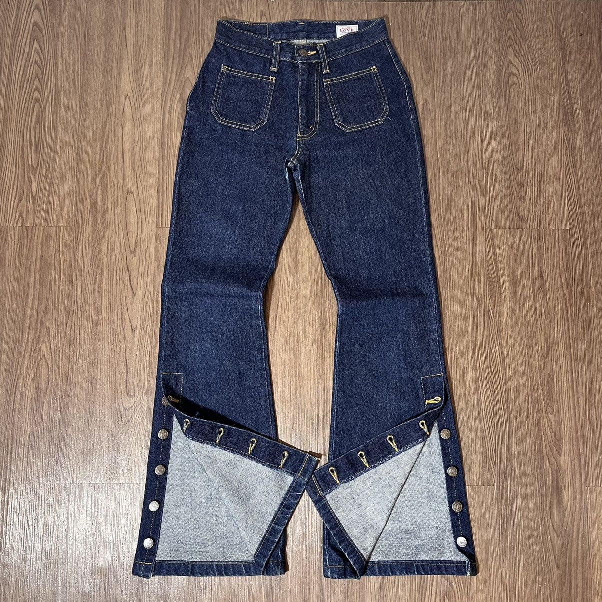 Hysteric Glamour Georgia Love GL HEART japan button down flare denim Size US 26 / EU 42 - 2 Thumbnail