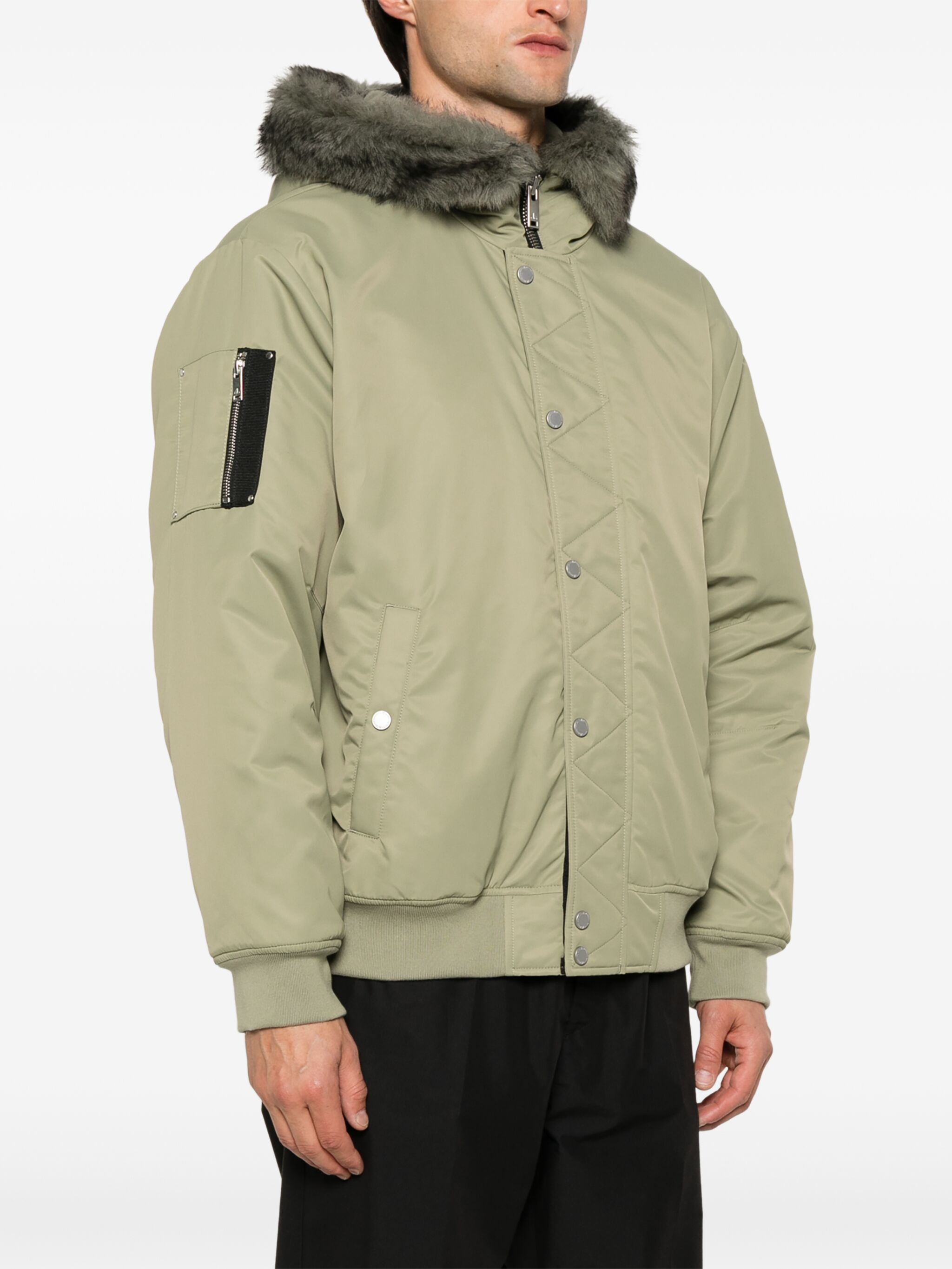 Moose Knuckles o1s22i1n1124 Denali Hooded Bomber Jacket in Green Size US M / EU 48-50 / 2 - 3 Thumbnail