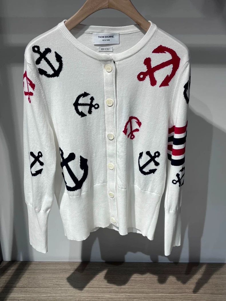 Thom Browne Thom Browne Ship anchor knit sweater Size US XXS / EU 40 - 2 Thumbnail
