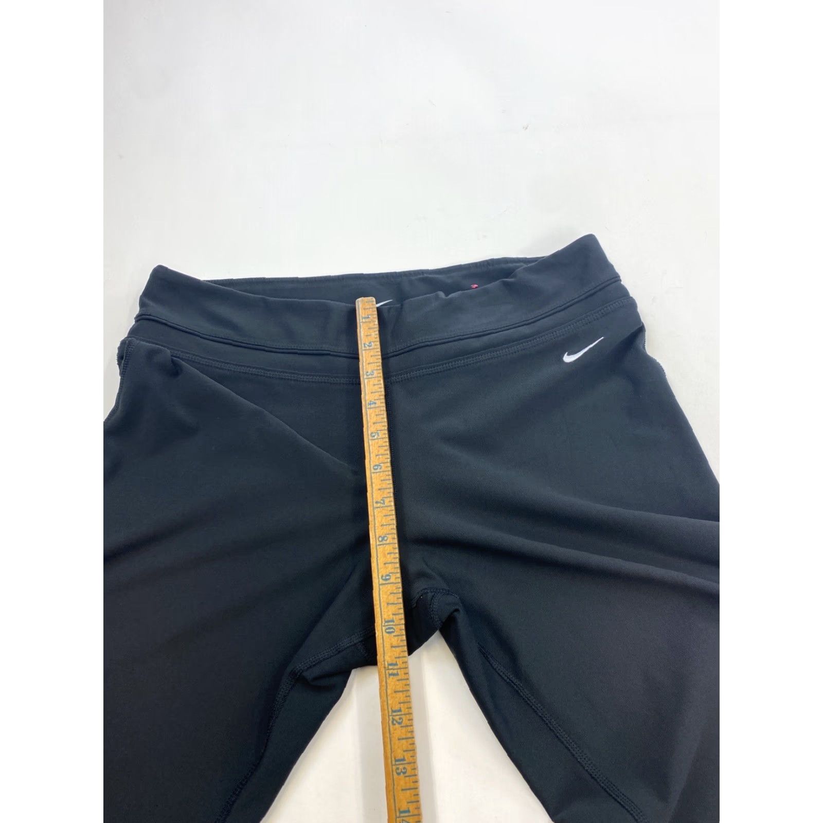 Nike Nike Yoga Cropped Leggings Womens Medium Black Dri-Fit Size 32" / US 10 / IT 46 - 4 Thumbnail