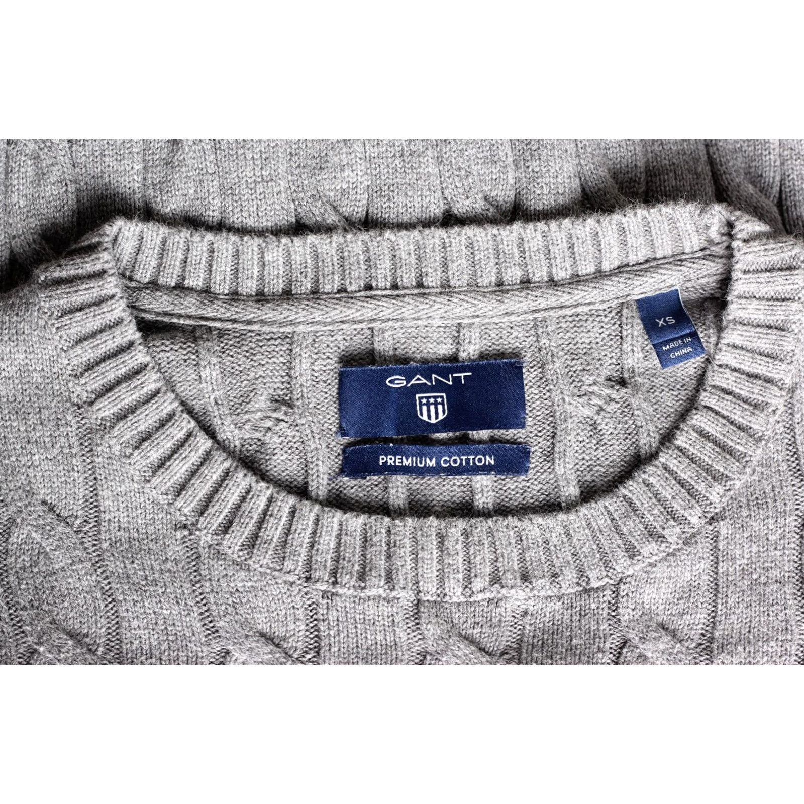 Gant GANT Cable Knit Cotton Crew Neck Jumper Sweater Men XS VR3521 Size US XS / EU 42 / 0 - 5 Thumbnail
