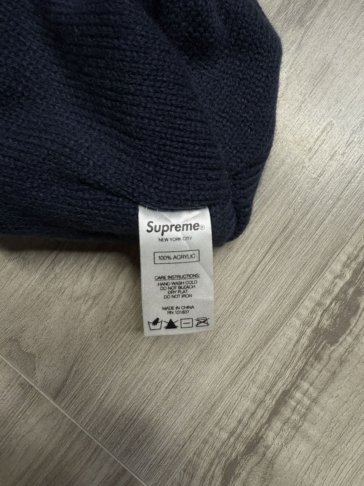 Supreme Supreme Contrast Stitch Beanie F/W 19 Preowned Size ONE SIZE - 4 Thumbnail