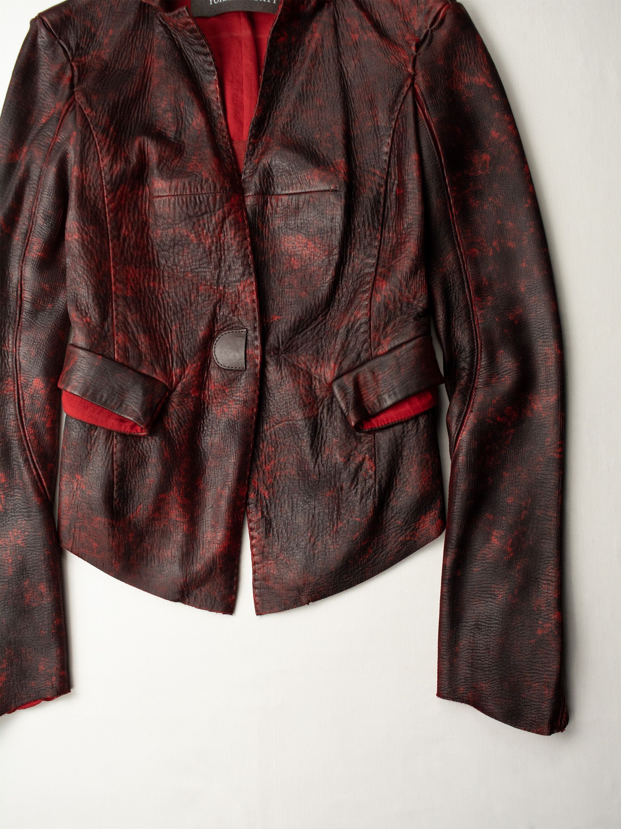 Y/Project × Yohan Serfaty Yohan Serfaty - A/W 2009 - dapple dyed deer leather jacket Size XS / US 0-2 / IT 36-38 - 5 Thumbnail