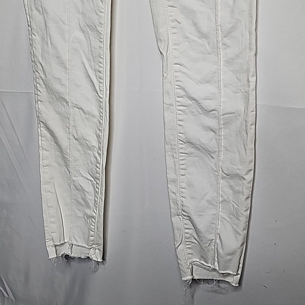 Free People Free People Del Wray white skinny raw hem ankle jeans sz 26 Size 26" / US 2 / IT 38 - 7 Thumbnail