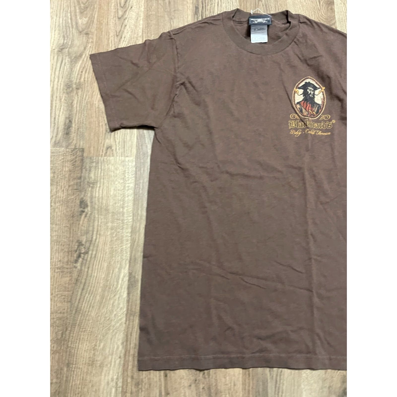Vintage Blackbeard Shirt Men S Brown "Black Beard Tattoo Parlor" T-Shirt Size US S / EU 44-46 / 1 - 3 Thumbnail