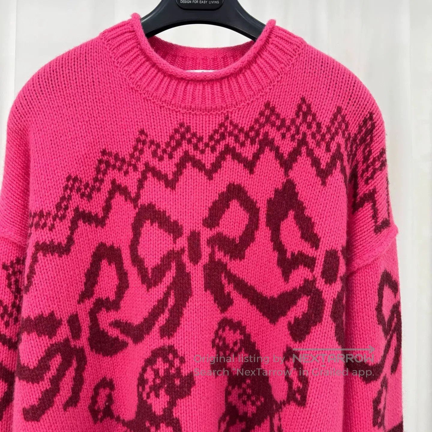 Acne Studios Acne Studios Pink Bow Knitted Sweater. Size S / US 4 / IT 40 - 3 Thumbnail