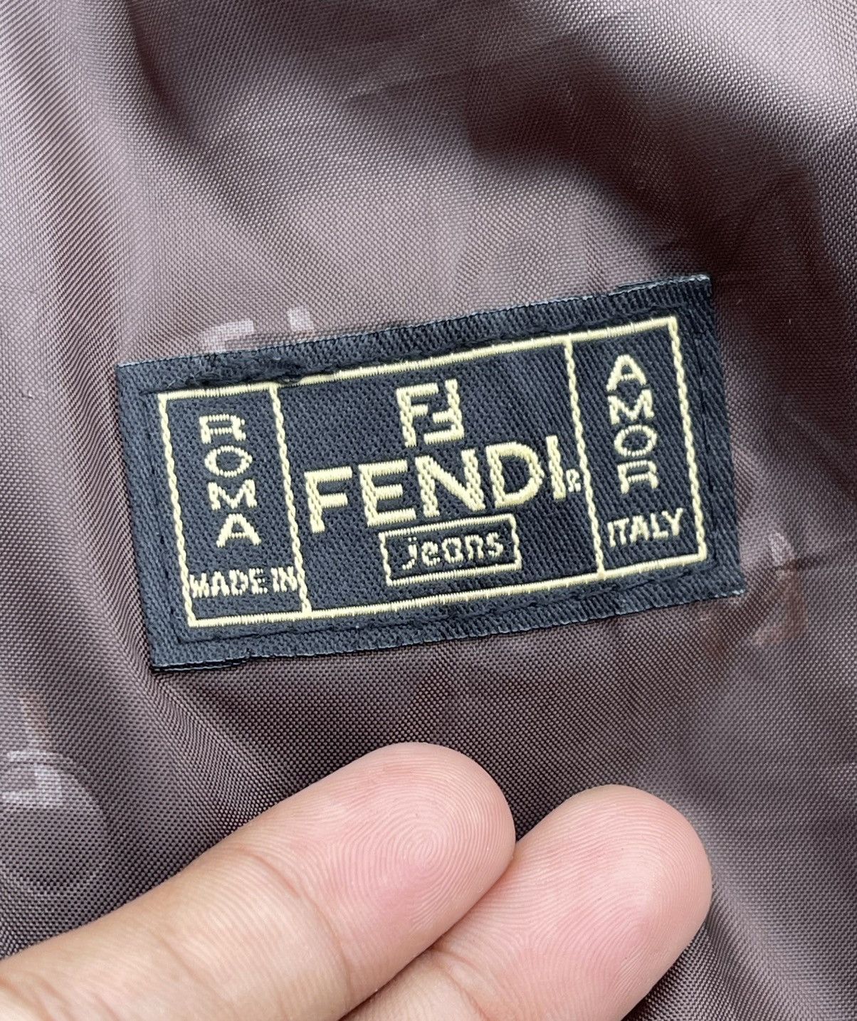 Fendi 🔥Vintage Fendi Roma Big Logo With Hidden Hoodie Light Jacket Size US XL / EU 56 / 4 - 12 Thumbnail