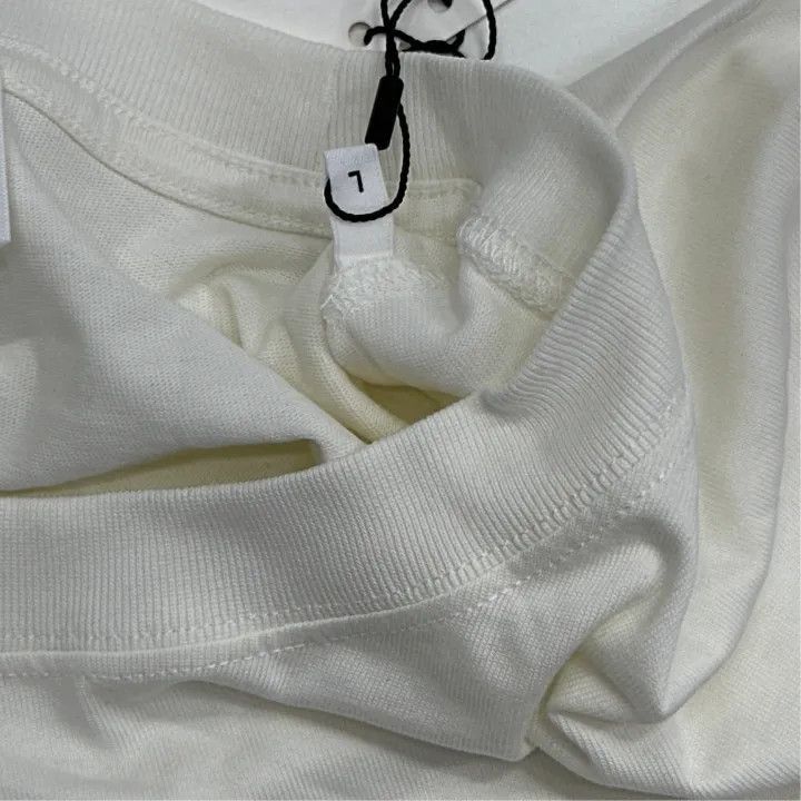 AMI AMI Classic Red Heart Embroidered White T-Shirt -2507 Size US L / EU 52-54 / 3 - 4 Thumbnail