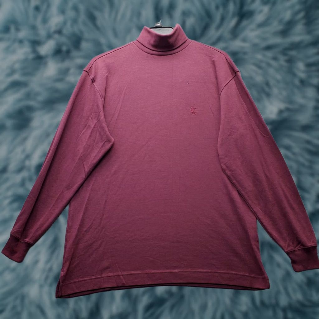 Nautica Nautica Shirt Mens M Burgundy Embroidered Logo Turtle Neck Pullover Size US M / EU 48-50 / 2 - 1 Thumbnail