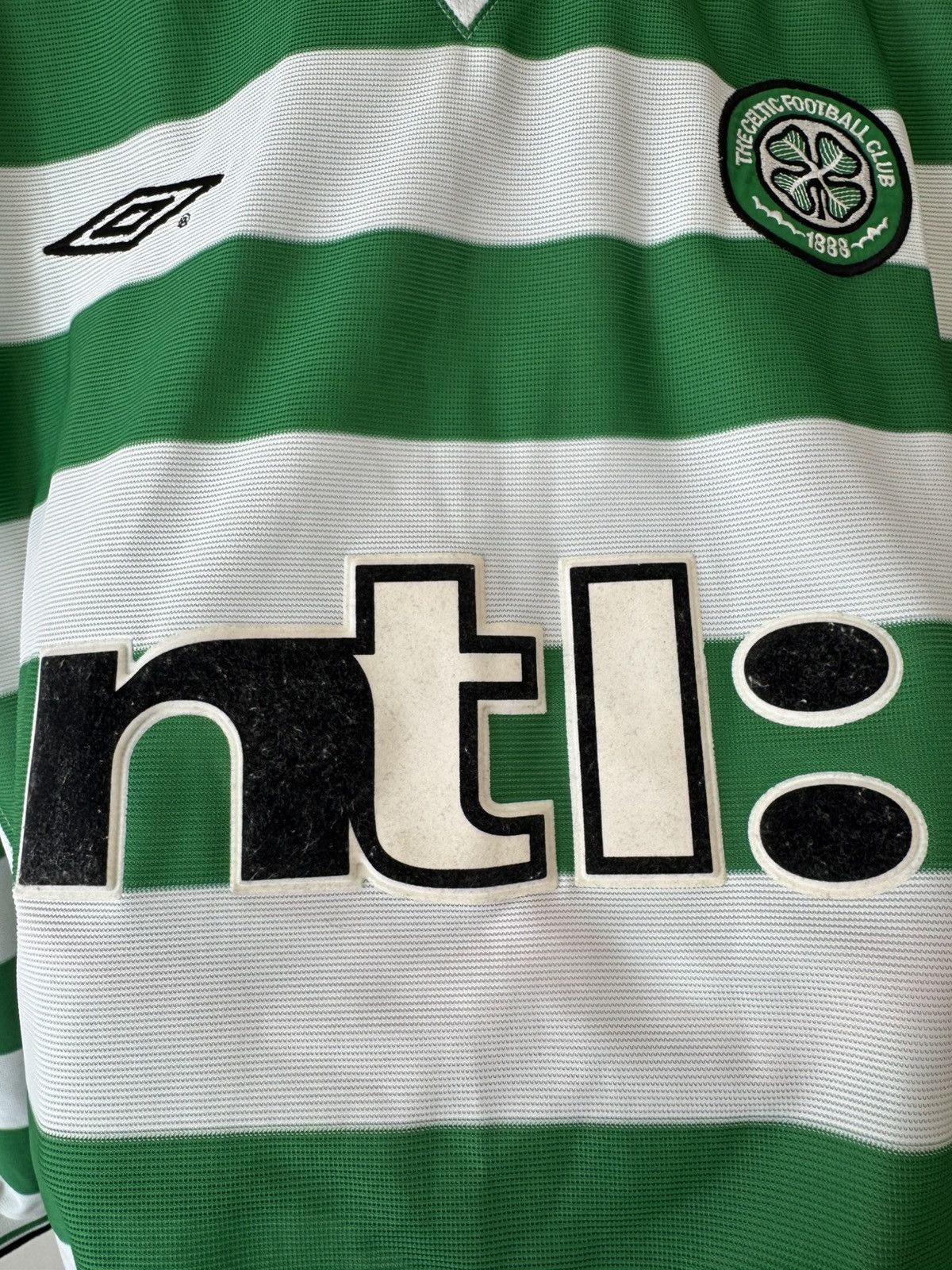 Umbro Maloney #29 Celtic 2001-2003 Home Signed Longsleeve Jersey Size US L / EU 52-54 / 3 - 10 Thumbnail