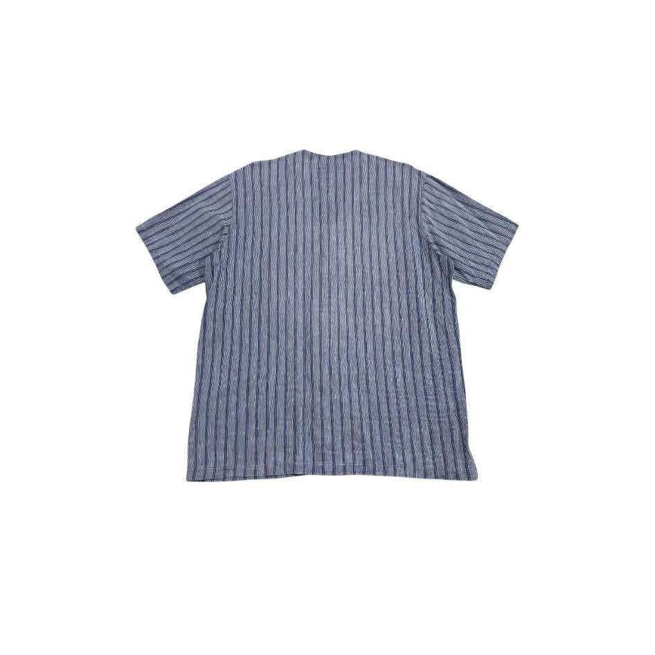 Japanese Brand 🔥Vintage Kansai Yamamoto Homme Striped Shirt Japanese Size US L / EU 52-54 / 3 - 4 Thumbnail