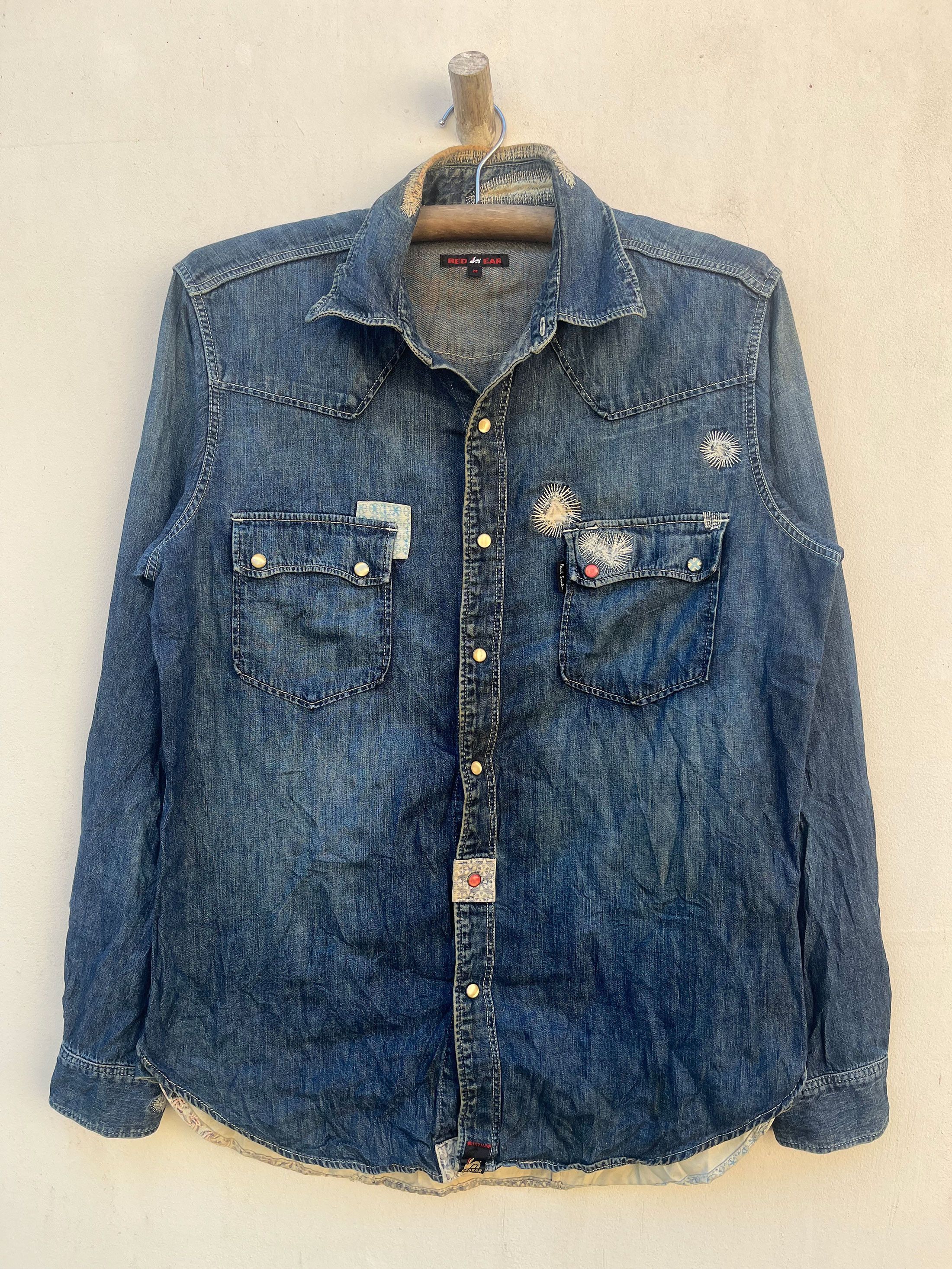 Paul Smith Paul Smith Red Ear Boro Shashiko Japan Stitching Western Size US M / EU 48-50 / 2 - 1 Thumbnail