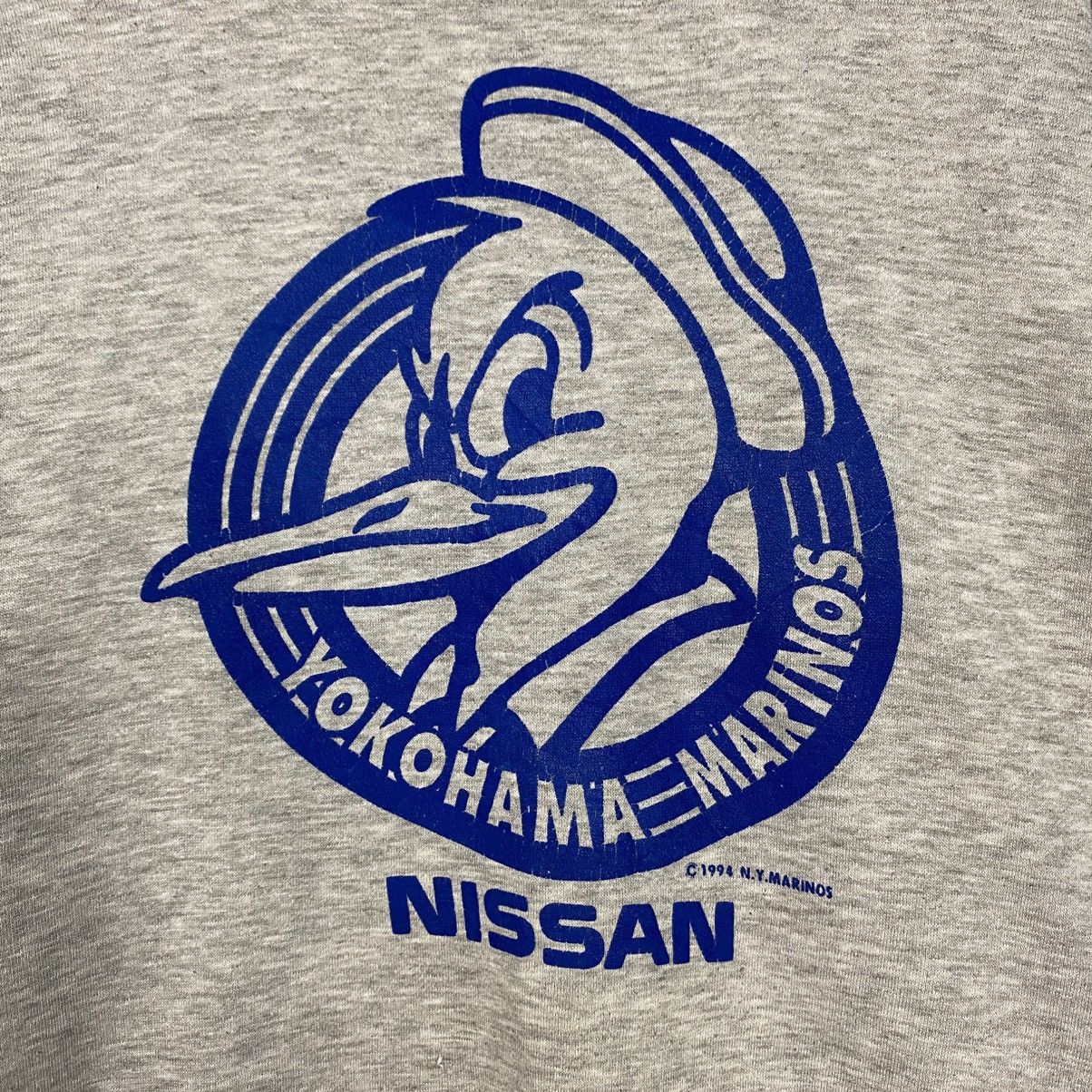 Vintage 📌Vintage 1994 Sweatshirt N.Y.Marinos Nissan JDM Big Logo Size US L / EU 52-54 / 3 - 13 Thumbnail