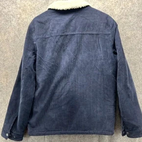 Levi's VINTAGE Levi's Jacket Mens Small Blue Navy Corduroy Sherpa Trucker Lined Cotton Relaxed Size US S / EU 44-46 / 1 - 2 Thumbnail