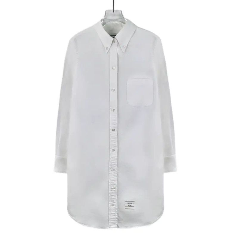 Thom Browne Thom Browne Classic White Cotton Dress 0089 Size M / US 6-8 / IT 42-44 - 1 Thumbnail