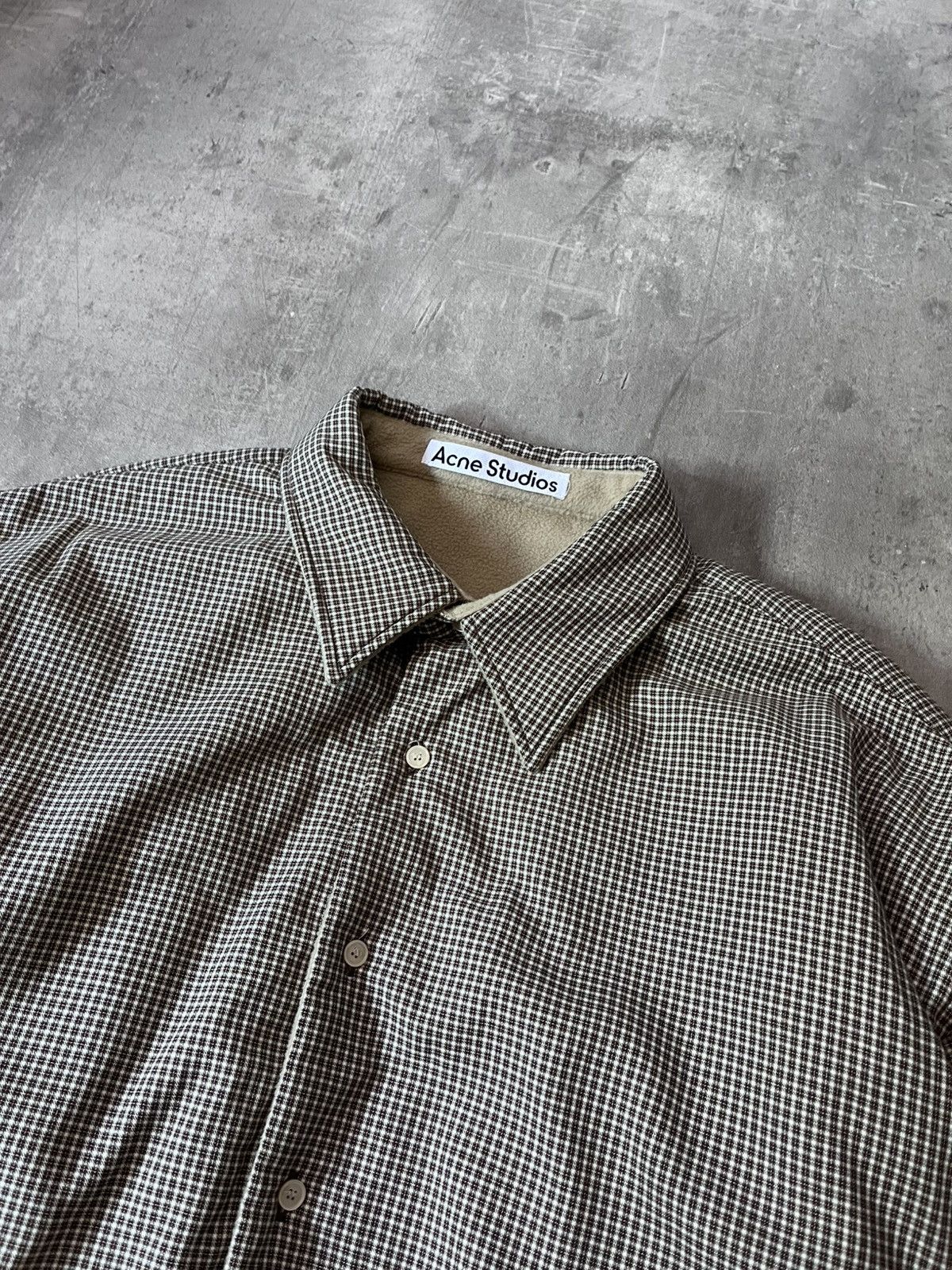 Acne Studios Acne Studios Reversible plaid fleece overshirt jacket Size US L / EU 52-54 / 3 - 9 Thumbnail