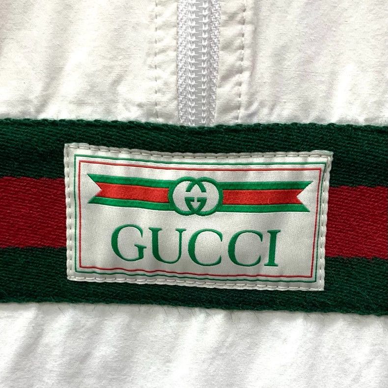 Gucci Gucci Color-blocked striped webbing cotton hooded half-zip Size US XL / EU 56 / 4 - 5 Thumbnail