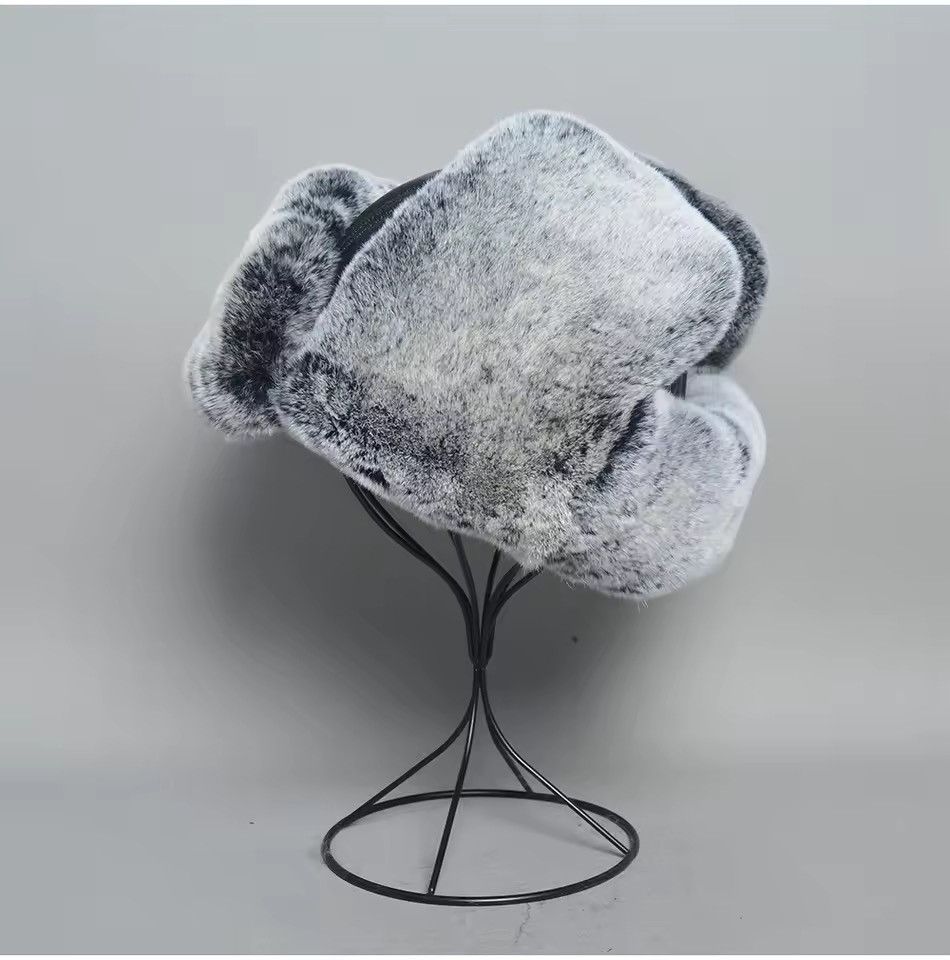 Japanese Brand Unisex RealRabbit Fur Ushanka Trapper Hat Size S Size ONE SIZE - 8 Thumbnail