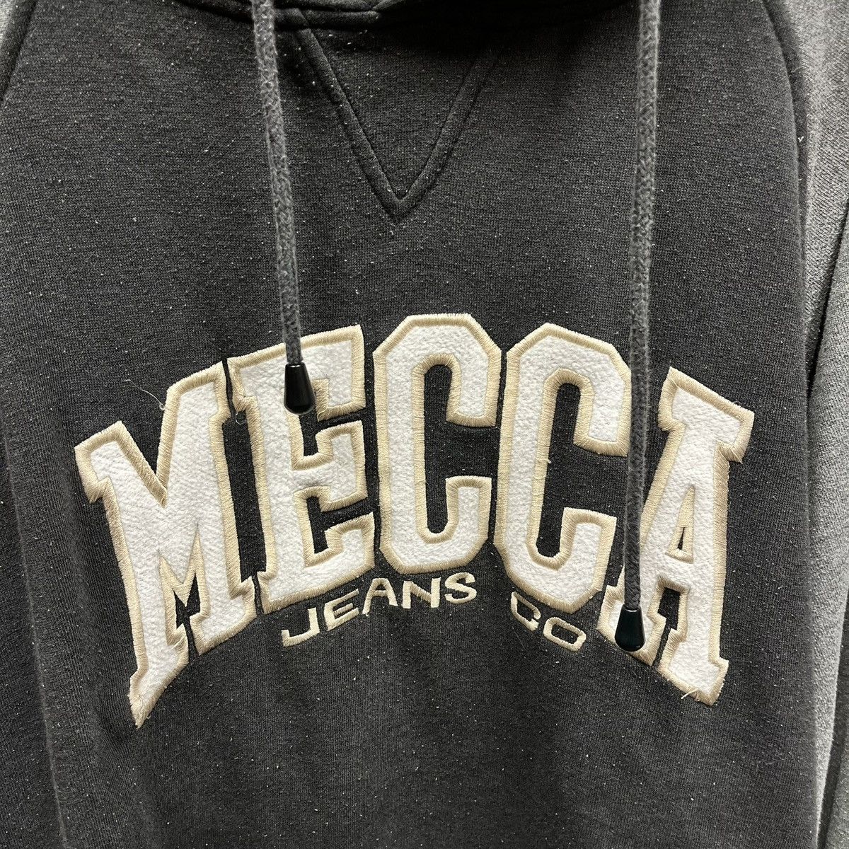 Mecca × Vintage Vintage Y2K Mecca Jeans Embroidered Gray Fleece Hoodie Large Size US L / EU 52-54 / 3 - 2 Thumbnail