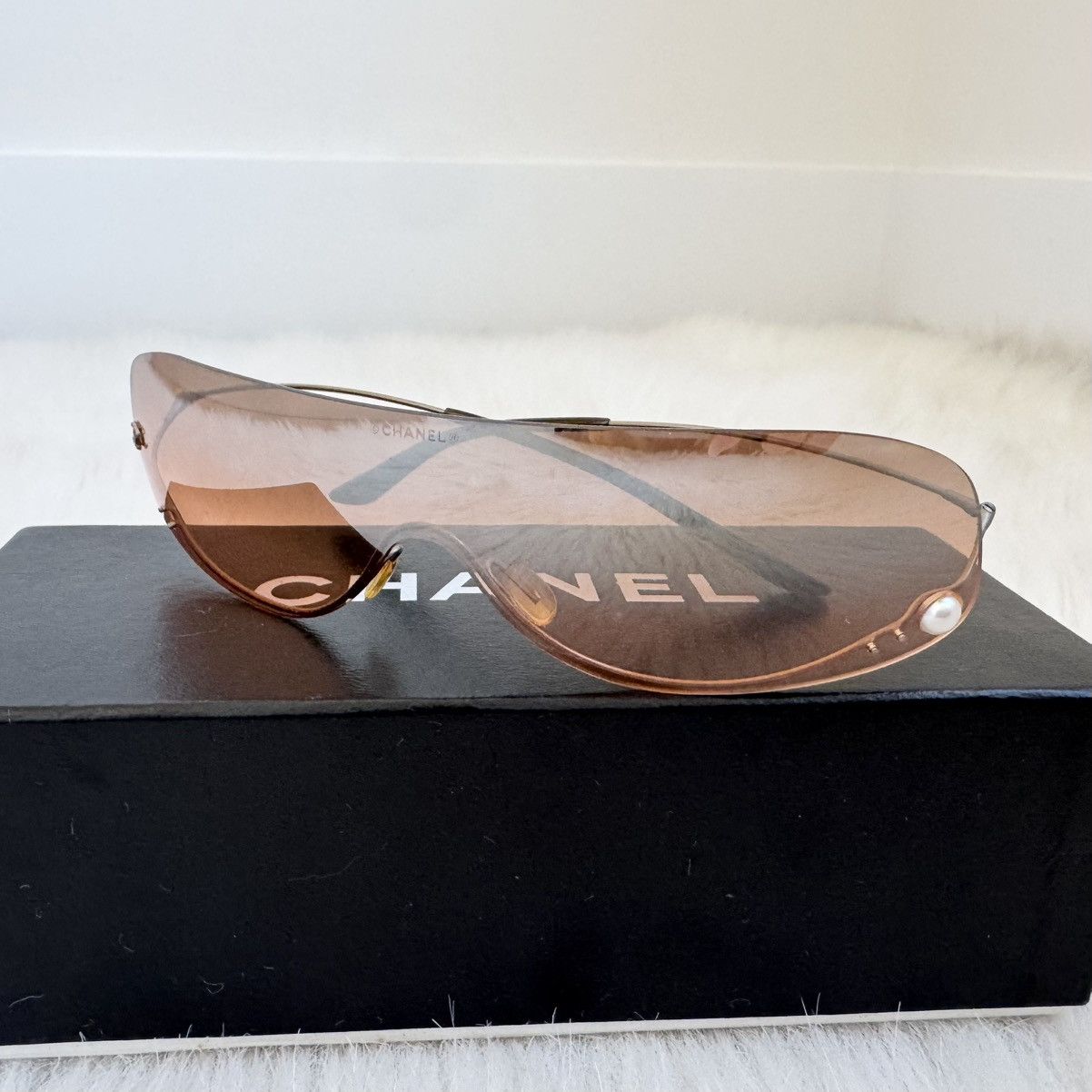 Chanel Chanel 4054 rimless gradient peachy orange sunglasses Size ONE SIZE - 3 Thumbnail