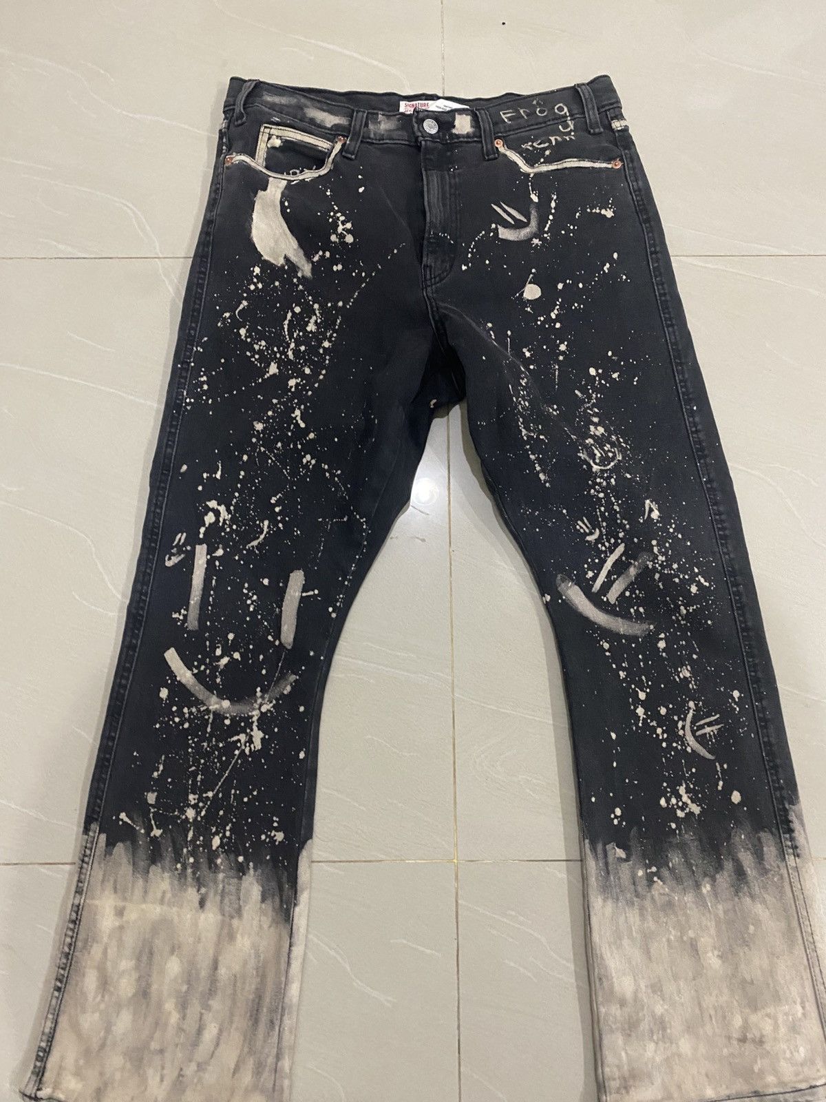 Levi's Rare Levis Strauss Asid Wash Denime Pants Size 34" / US 12 / IT 48 - 3 Thumbnail
