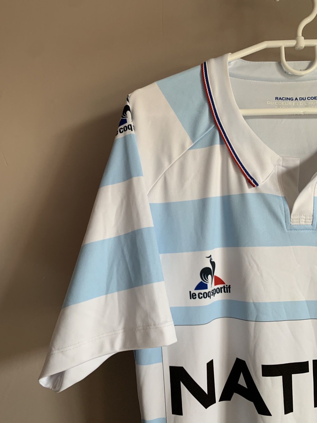 Le Coq Sportif Racing Metro 92 Rugby Union Shirt Le Coq Sportif Jersey Sz L Size US L / EU 52-54 / 3 - 3 Thumbnail