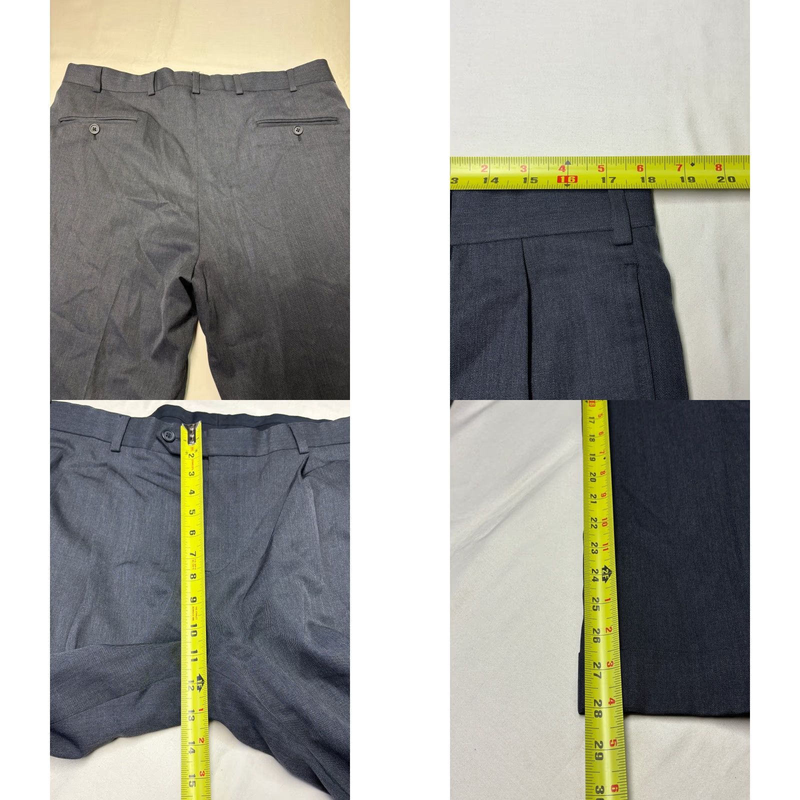 brooks brothers dress pants fit guide Brooks Brothers Mens Classic fit Dress Pants 32 / 30 Navy Blue Plaid S –  Bristol Apparel Co main image 1