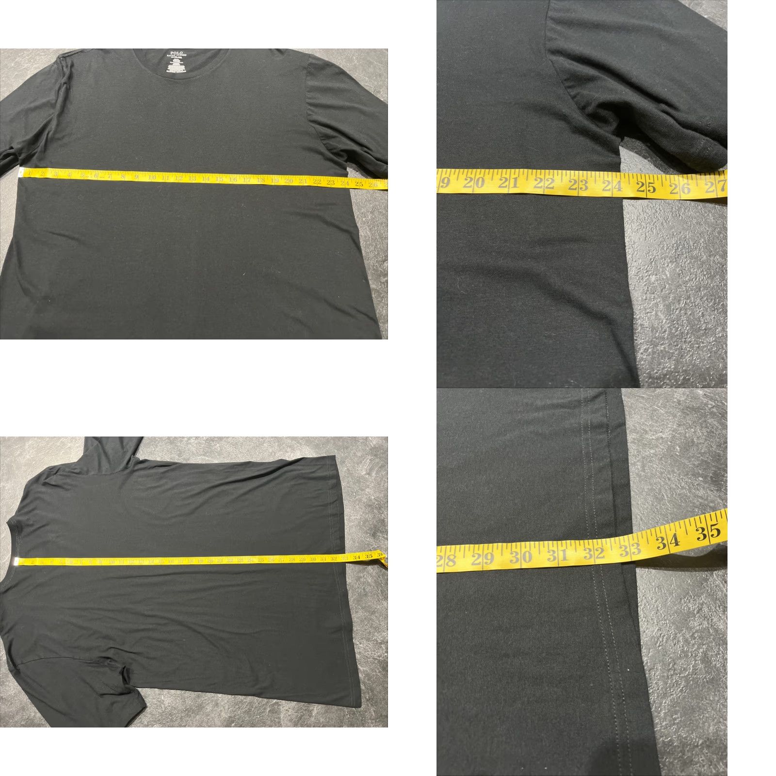 Polo Ralph Lauren VINTAGE Polo Ralph Lauren Men’s T-Shirt XXL Big Tall Black Classic Fit Short Sleeve Crew Neck Cotton Jersey Size US XXL / EU 58 / 5 - 8 Thumbnail