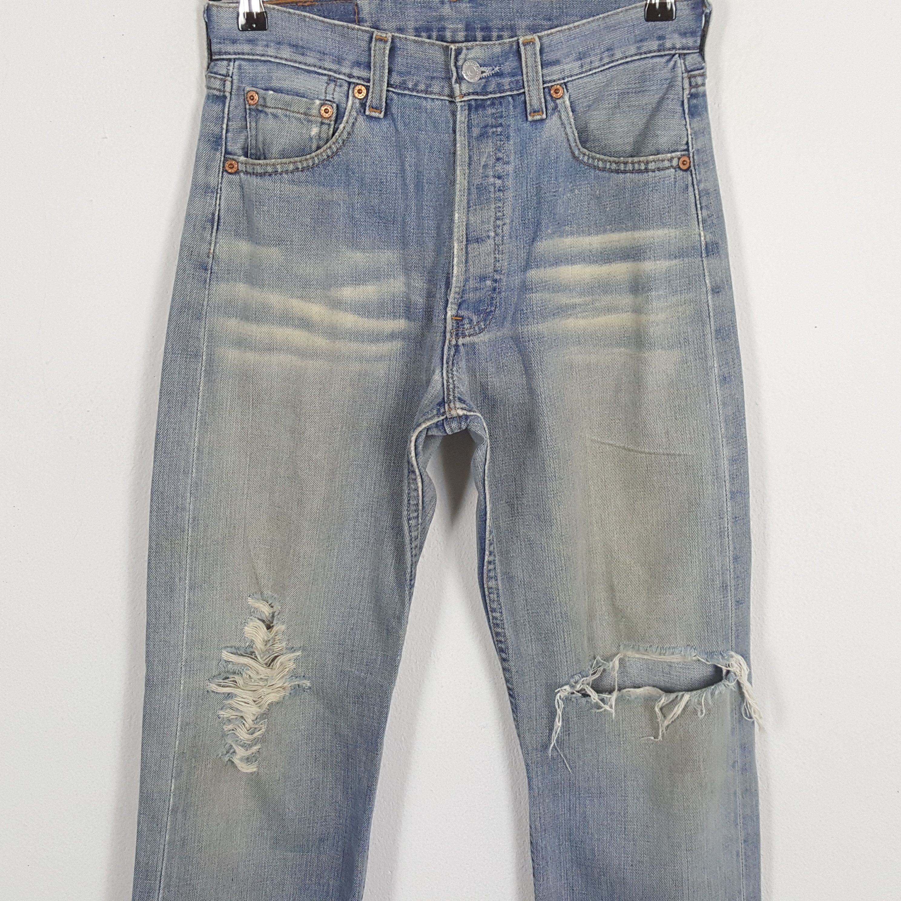 Levi's × Vintage LEVI'S 501 Distressed Jeans Streetwear Style Size US 28 / EU 44 - 2 Thumbnail